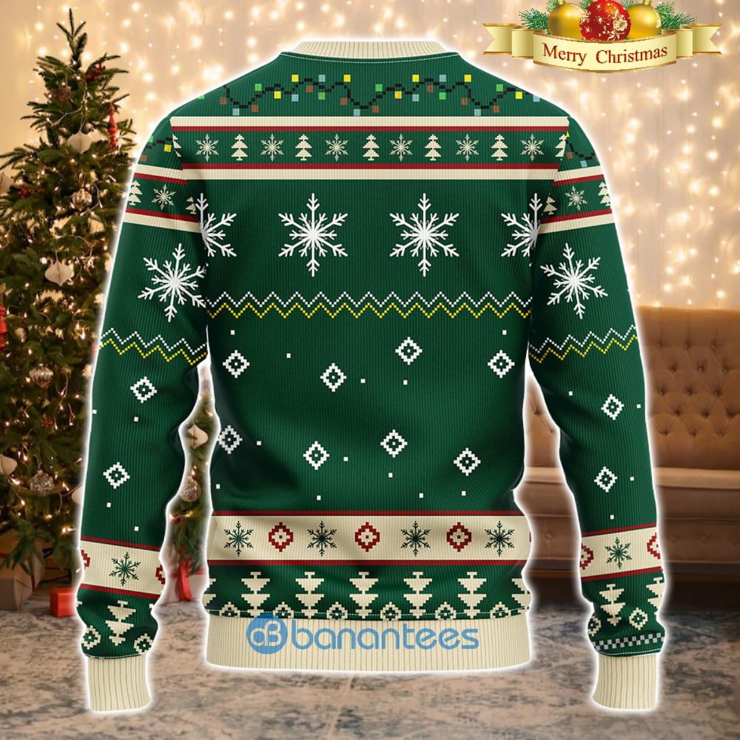 Men And Women Christmas Gift NHL Minnesota Wild Logo With Funny Grinch 3D Ugly Christmas Sweater For Fans Product Photo 2