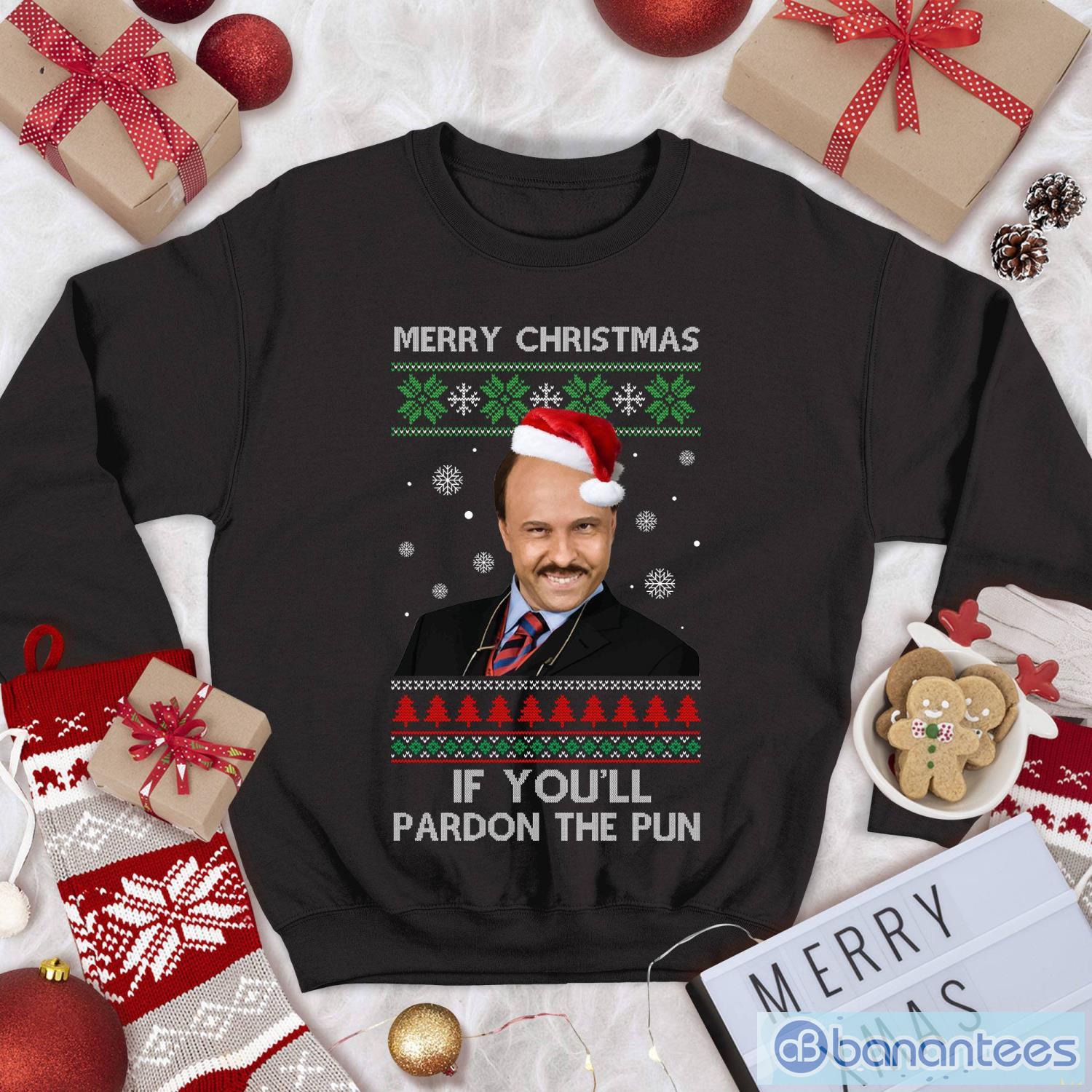 merry christmas if youll pardon the pun come fly with me ugly christmas sweater christmas sweatshirt image Merry Christmas If You'll Pardon The Pun Come Fly With Me Ugly Christmas Sweater Christmas Sweatshirt Product Photo