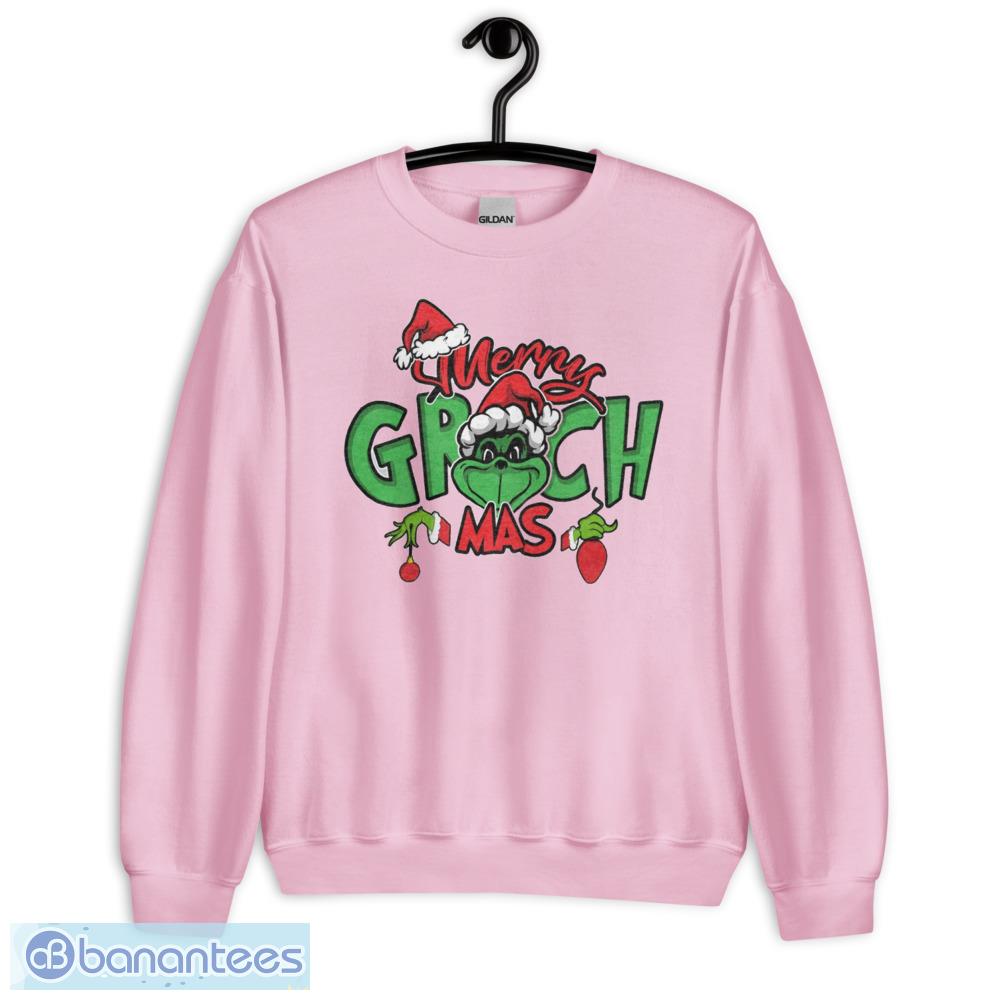Merry Grinchmas 2023 Family Christmas T-Shirts - Unisex Heavy Blend Crewneck Sweatshirt-1