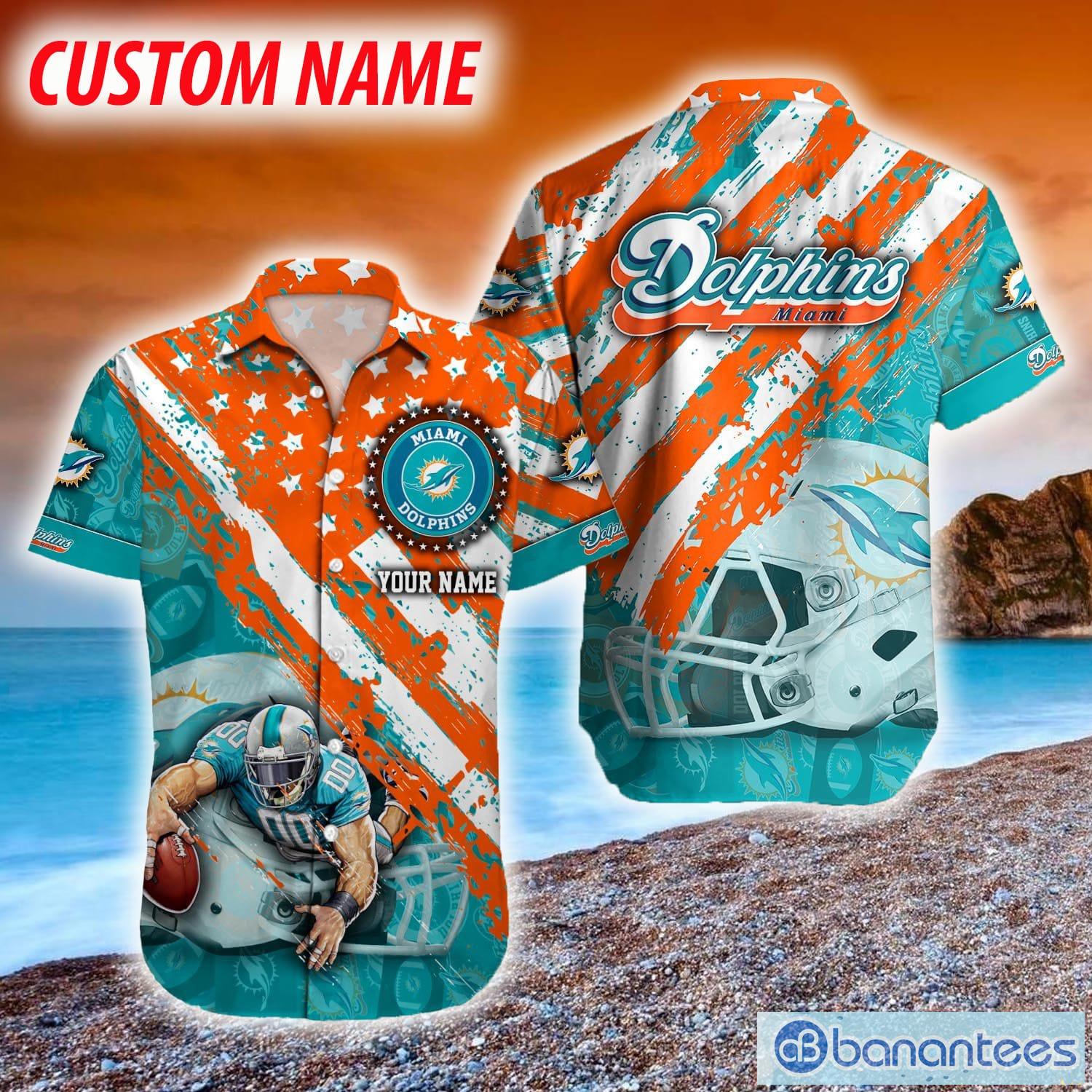 Miami Dolphins Shirt - Polynesian Design Dolphins Shirts