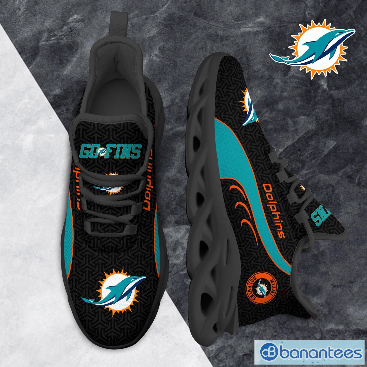 Miami Dolphins NFL Clunky Sneakers Max Soul Shoes - Growkoc