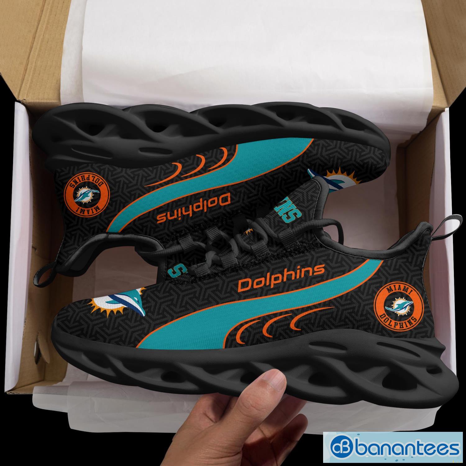 Miami Dolphins NFL Clunky Sneakers Max Soul Shoes - Growkoc