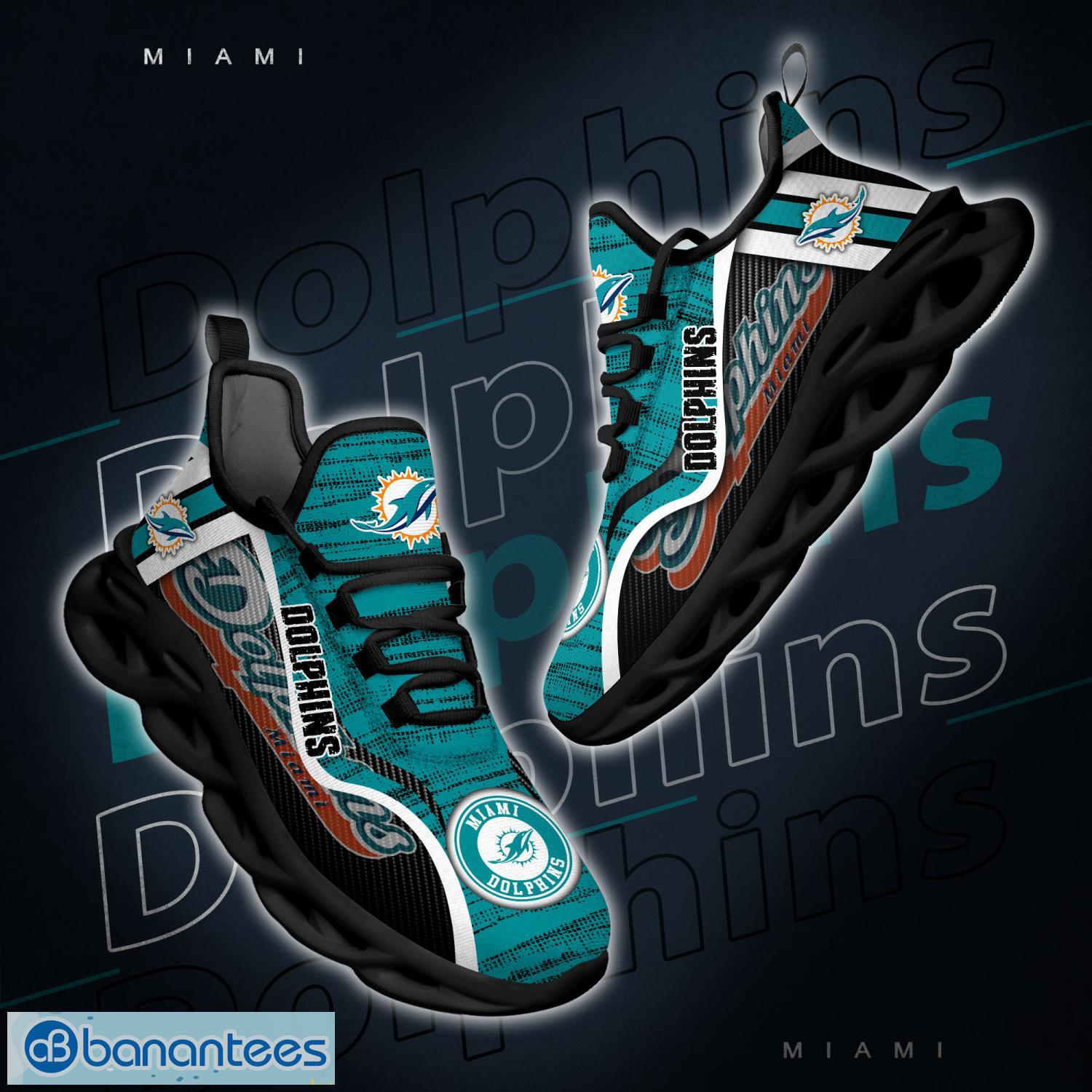 NFL Miami Dolphins Max Soul Sneaker Sport Fans Running Shoes