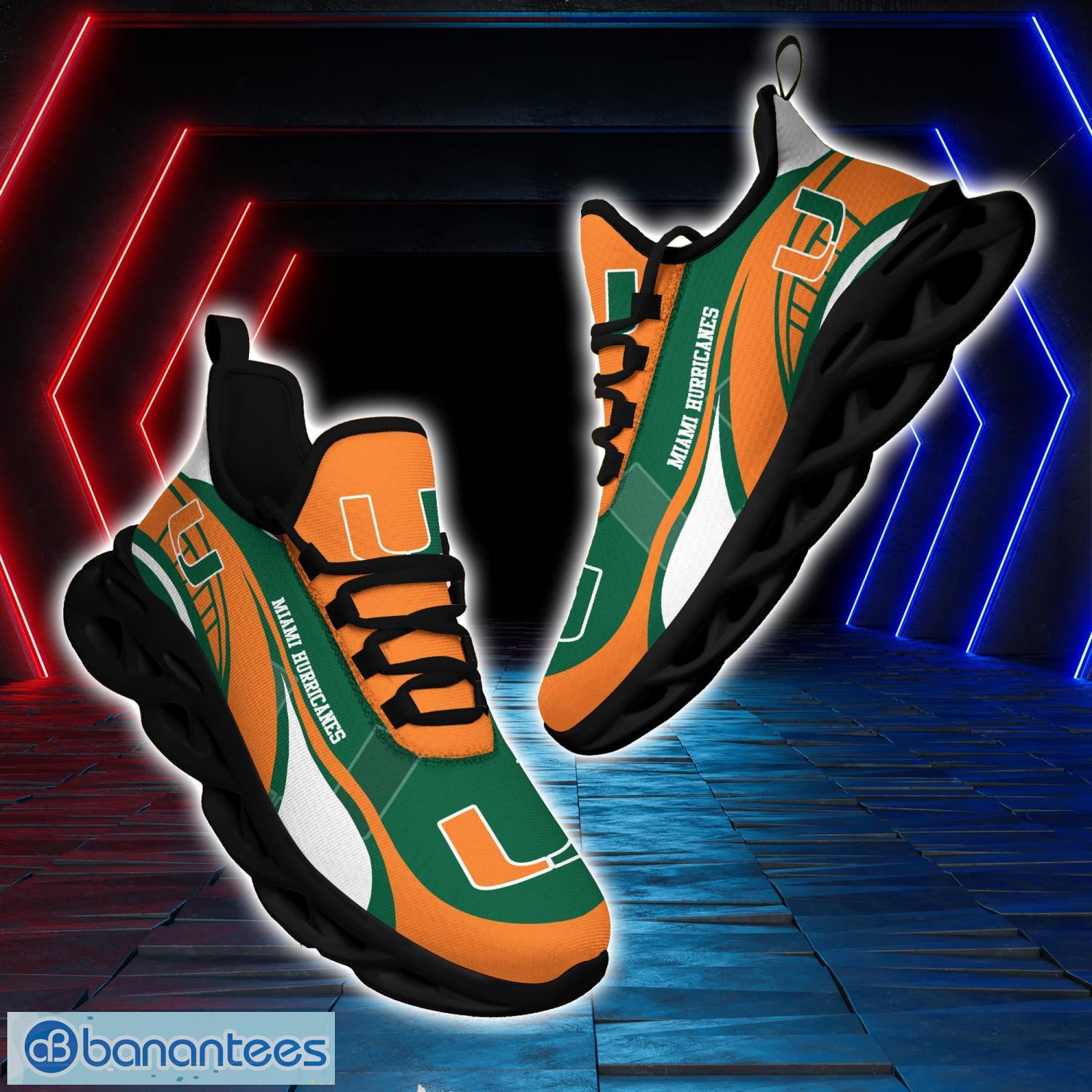 Miami Hurricanes Sneakers Max Soul Sneakers Sport Gift For Men And Women - Miami Hurricanes Sneakers Max Soul Trending Summer 51190_5