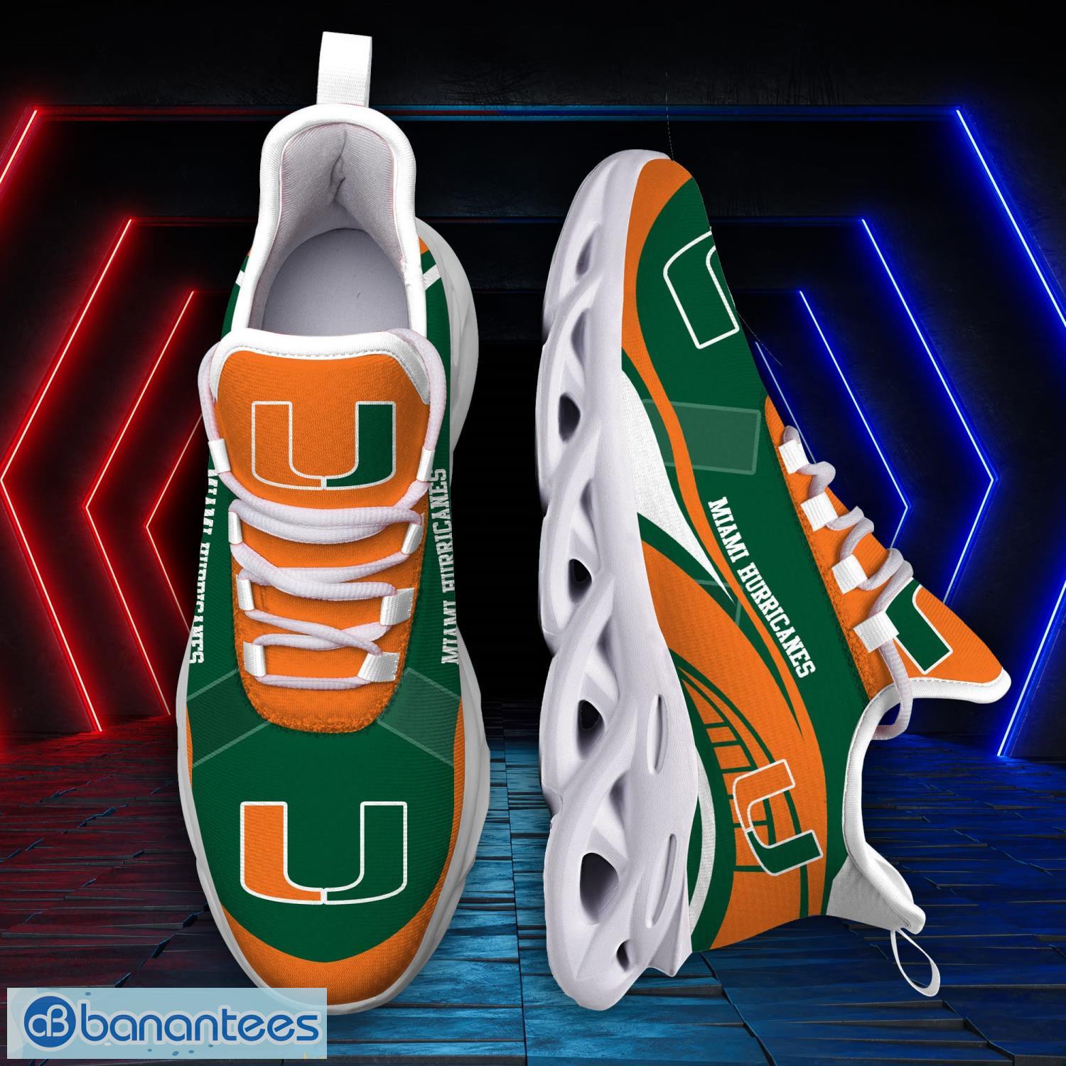 Miami Hurricanes Sneakers Max Soul Sneakers Sport Gift For Men And Women - Miami Hurricanes Sneakers Max Soul Trending Summer 51190_4