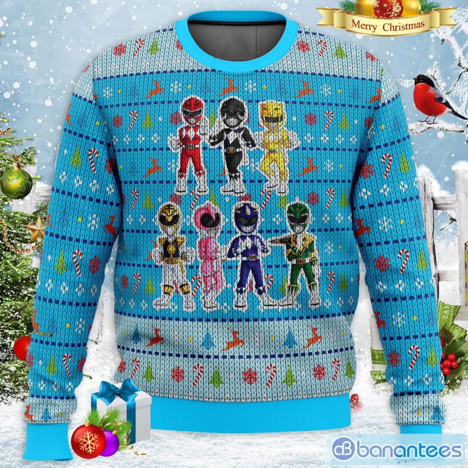 Power rangers store christmas sweater