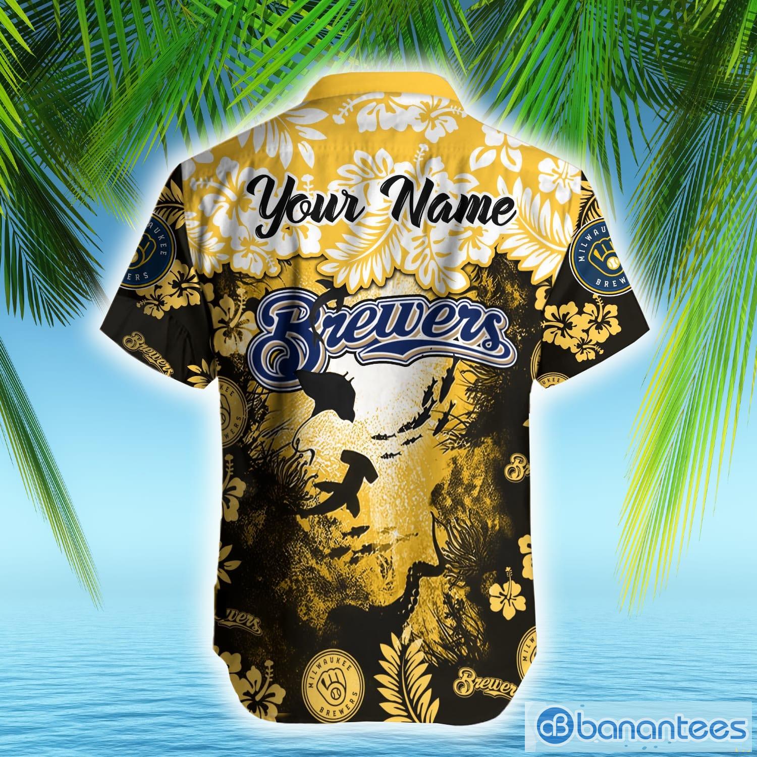 Milwaukee Brewers MLB Custom Name Hawaiian Shirt Great Gift For