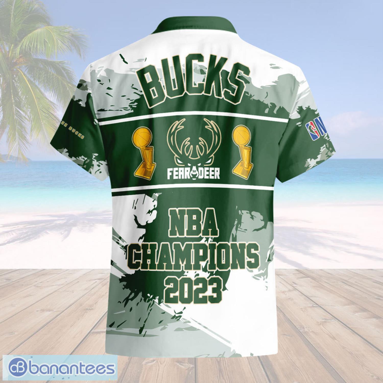 Milwaukee Bucks Fear The Dear Nba 2023 Champions 3D Hawaiian Shirt