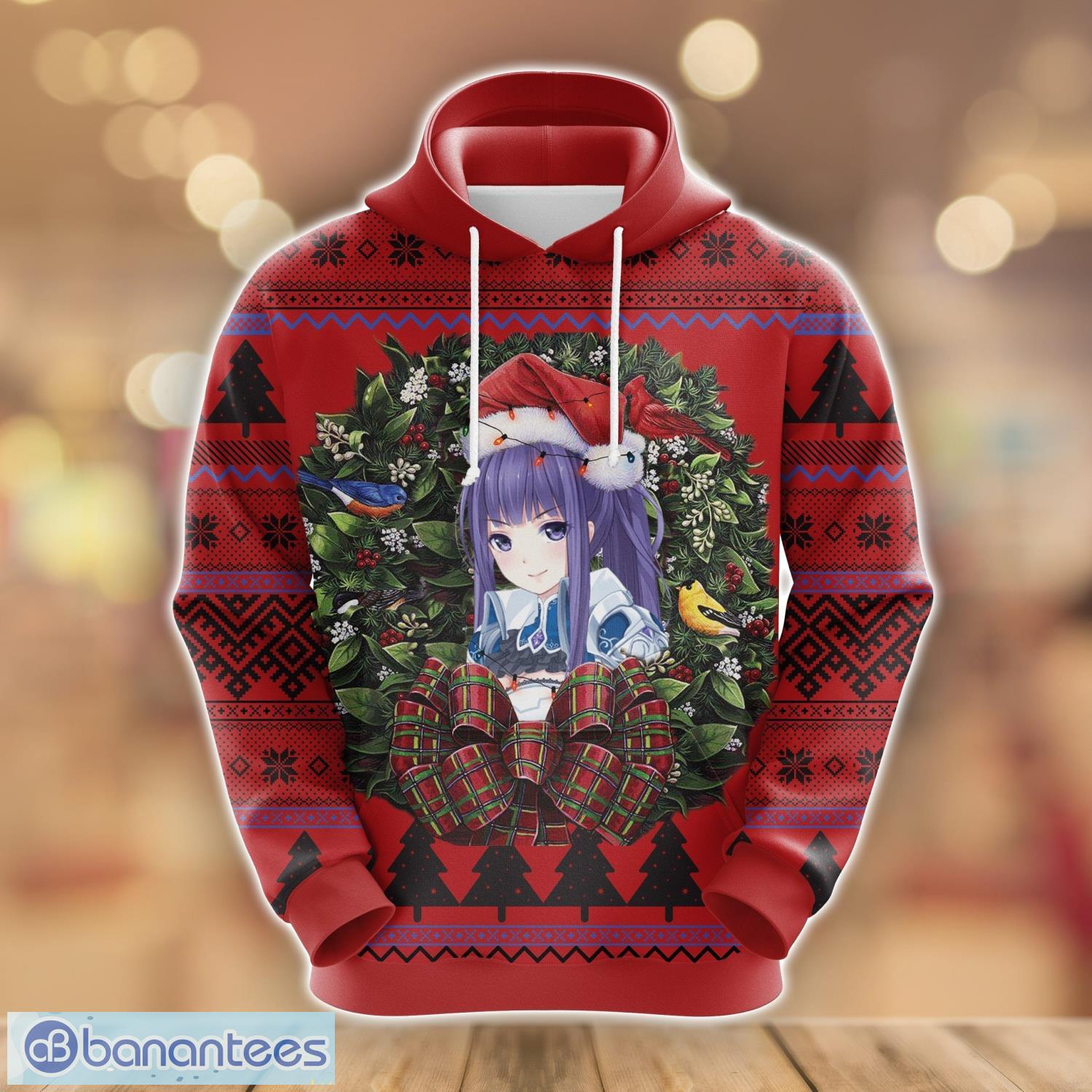 Miller Lite V5 Christmas Cute Noel Mc Ugly Christmas Pattern 3D Hoodie  Christmas Gift - Banantees