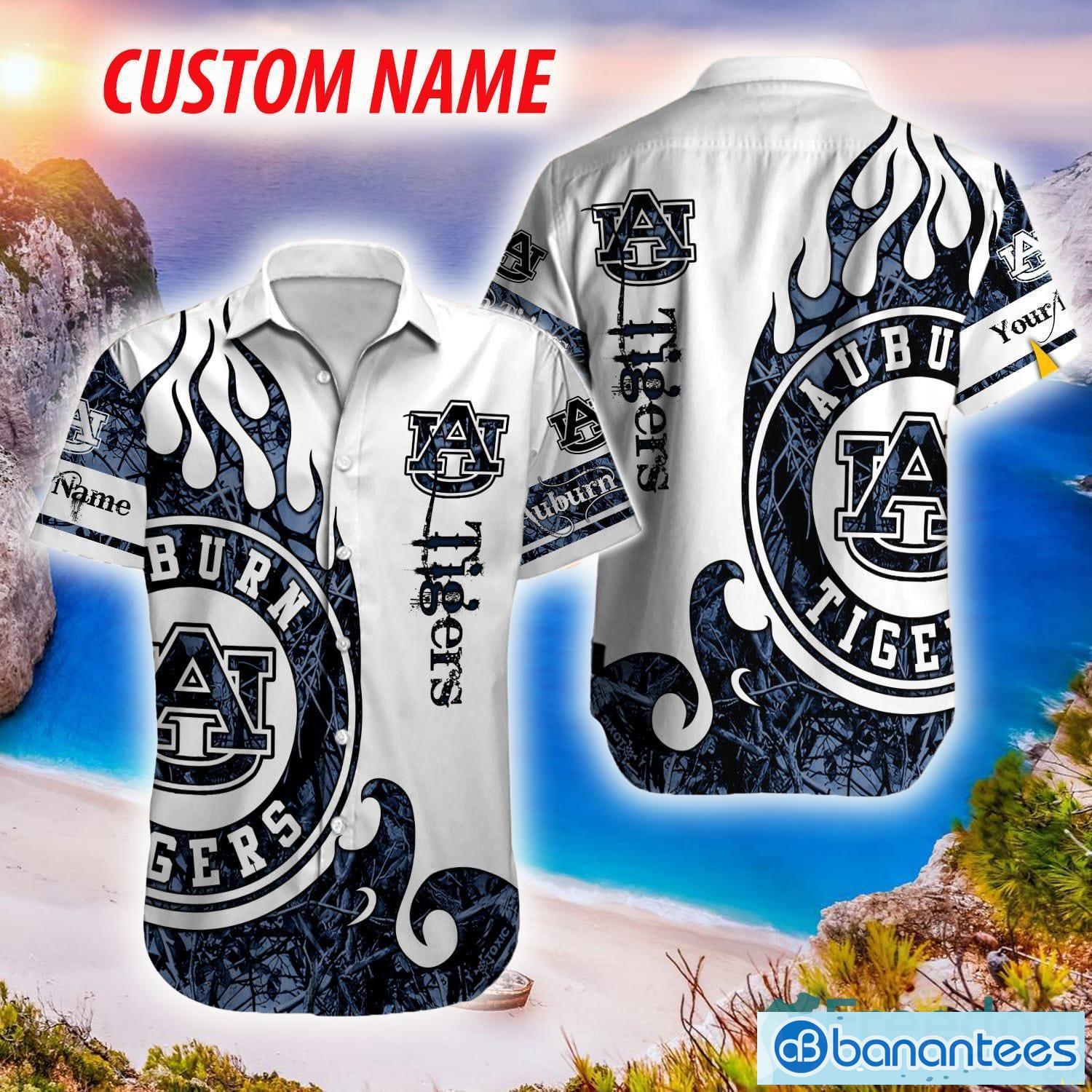 NCAA Auburn Tigers Hawaiian Shirt Pattern Summer Custom Name For Men And Women Gift - Auburn Tigers NCAA1 Hawaiian Shirt_1