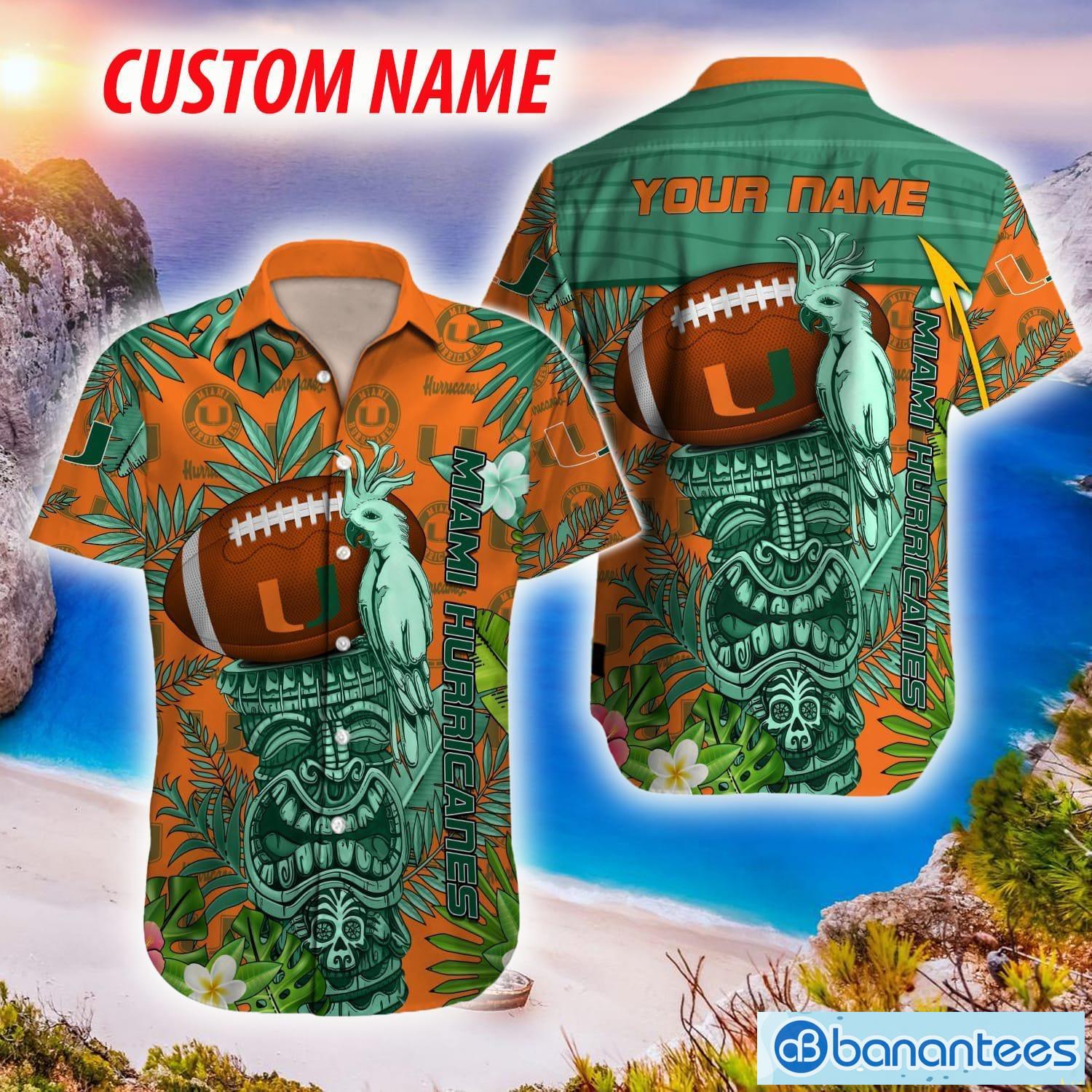 NCAA Miami Hurricanes Hawaiian Shirt New Angry Custom Name Summer For Fans Gift - Miami Hurricanes NCAA Hawaiian Shirt_1
