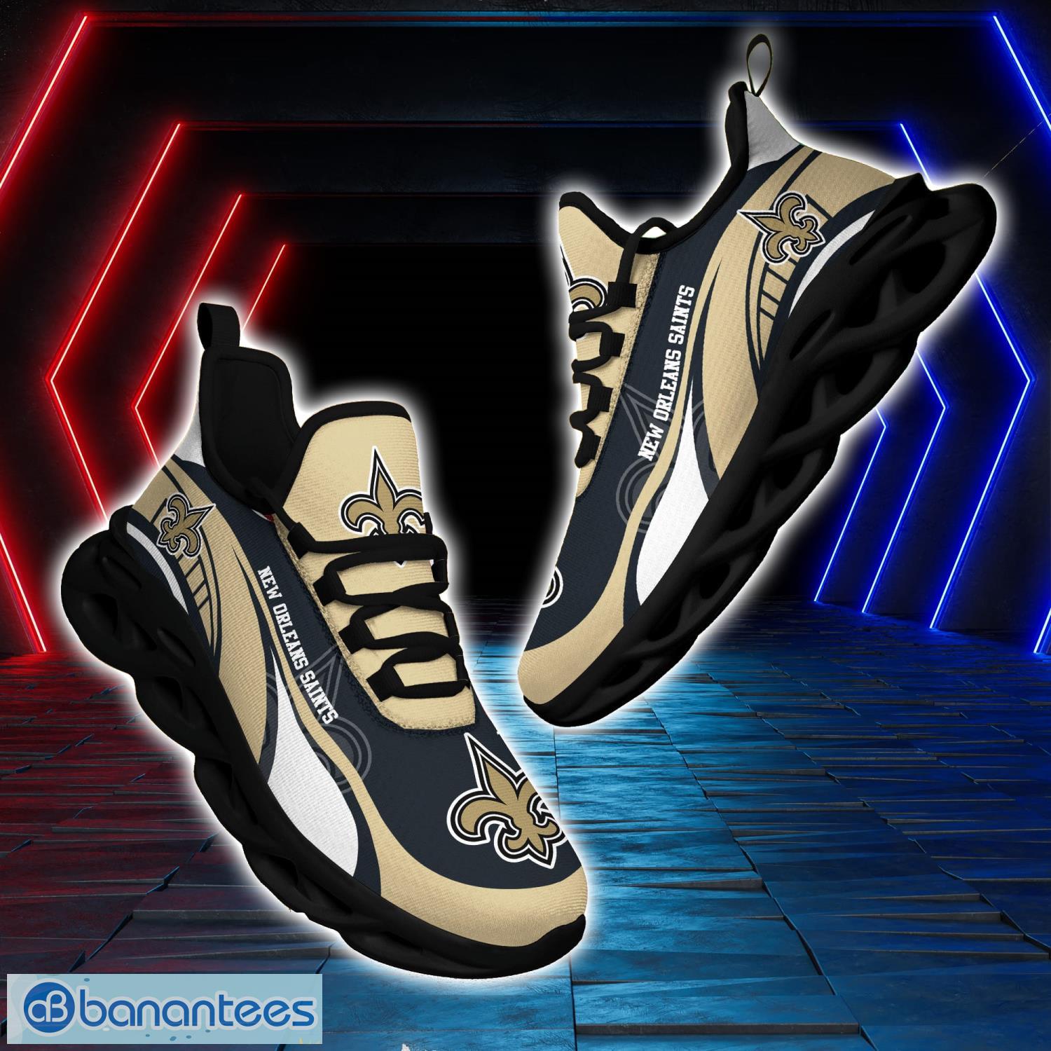 New Orleans Saints Sneakers Max Soul Sneakers Sport Gift For Men And Women - New Orleans Saints Sneakers Max Soul Trending Summer 51190_5