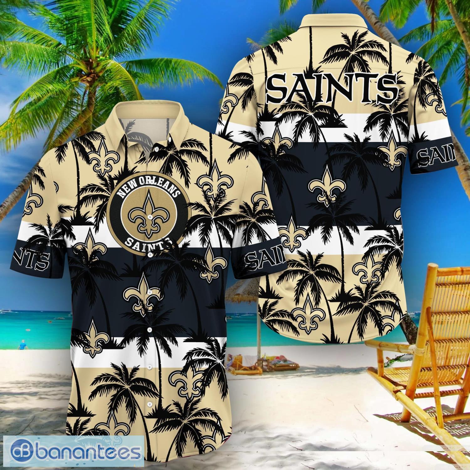 New Orleans Saints 3D Hawaiian Shirt And Shorts For Men And Women Gift Fans  - Banantees