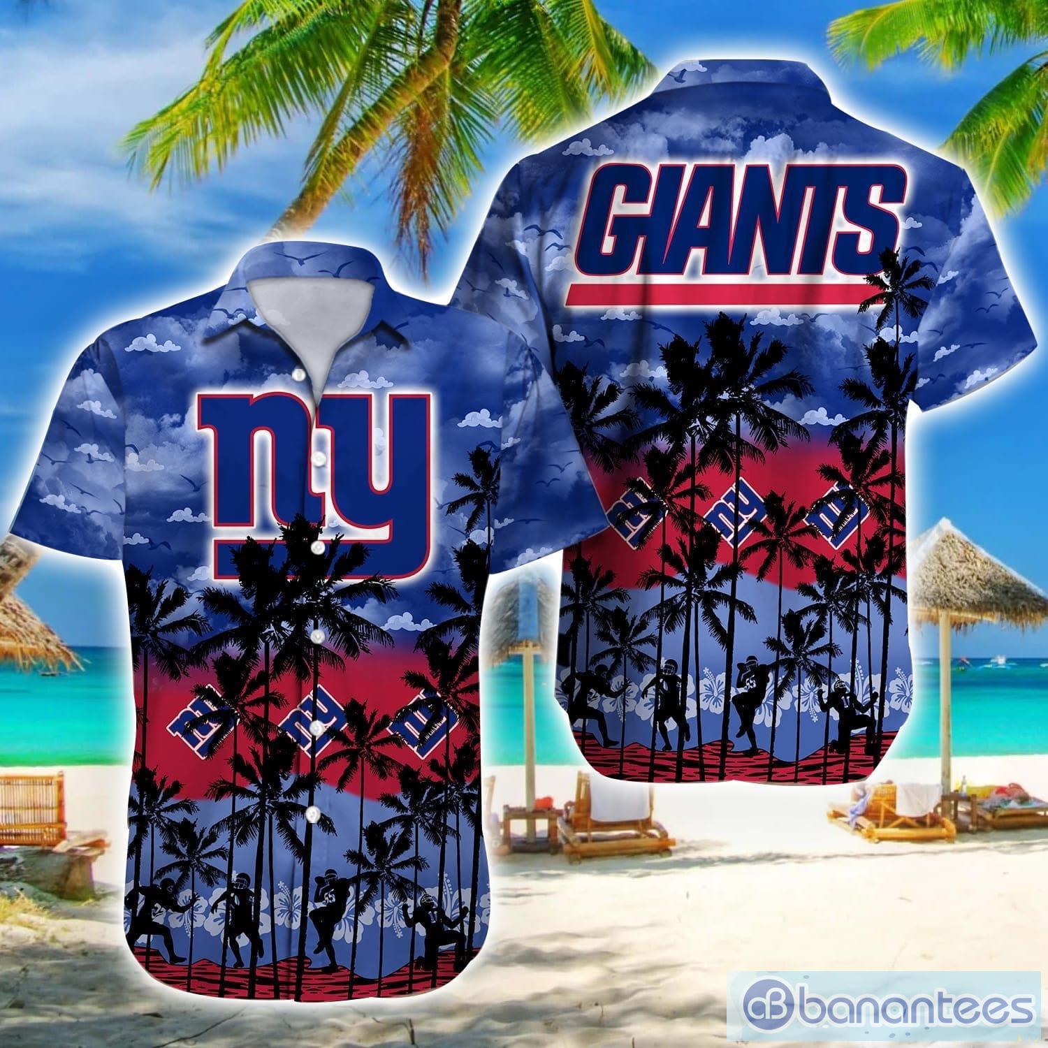 New York Giants Hawaiian Aloha Shirt by NFL Team Apparel 