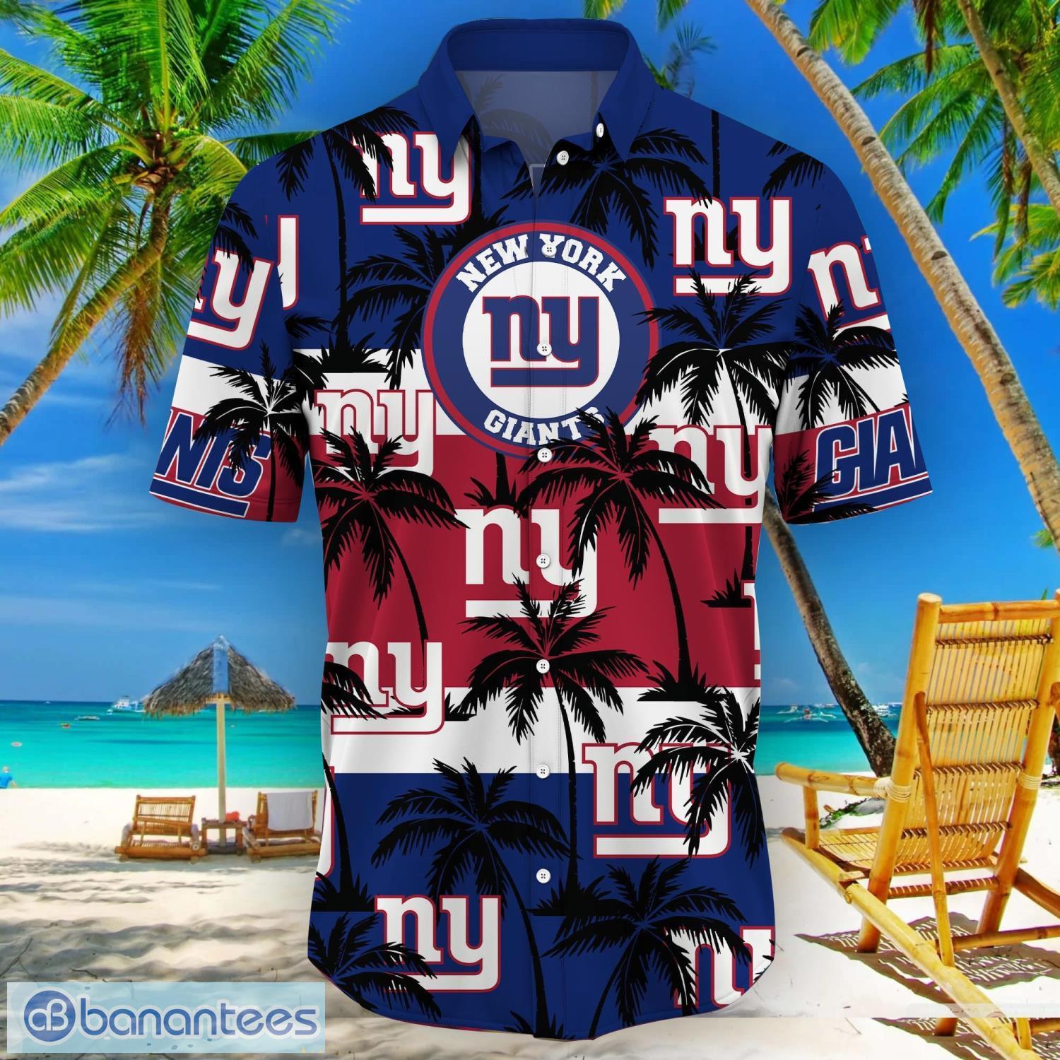 NY Giants Hawaiian Shirt Tropical Pattern New Trend Summer