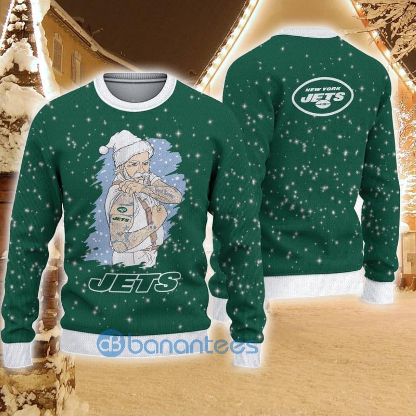 New York Jets All Over Print Christmas Gift Ugly Christmas Sweater Fans Gift