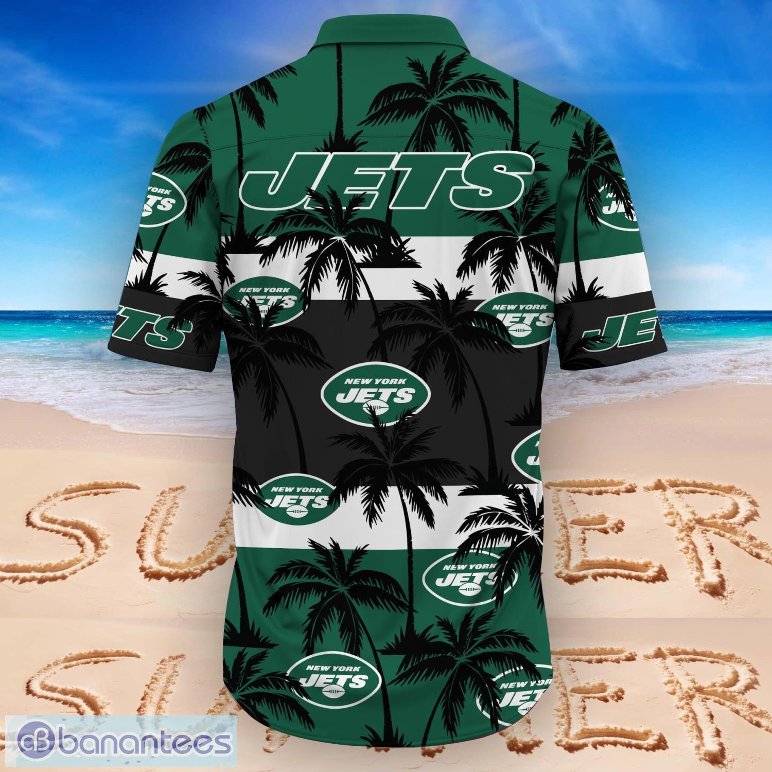 New York Jets Tropical Flower Hawaiian Shirt And Shorts