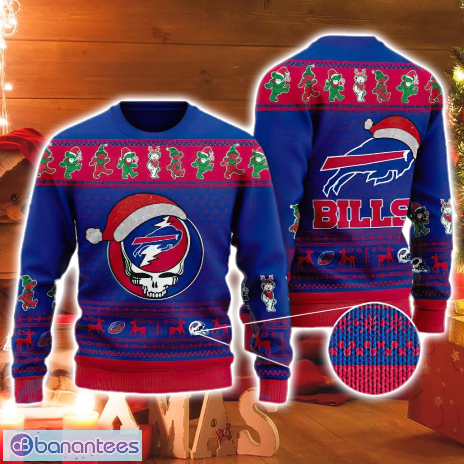 Christmas Gift Buffalo Bills Sport Fans 3D Ugly Christmas Sweater For Men  And Women