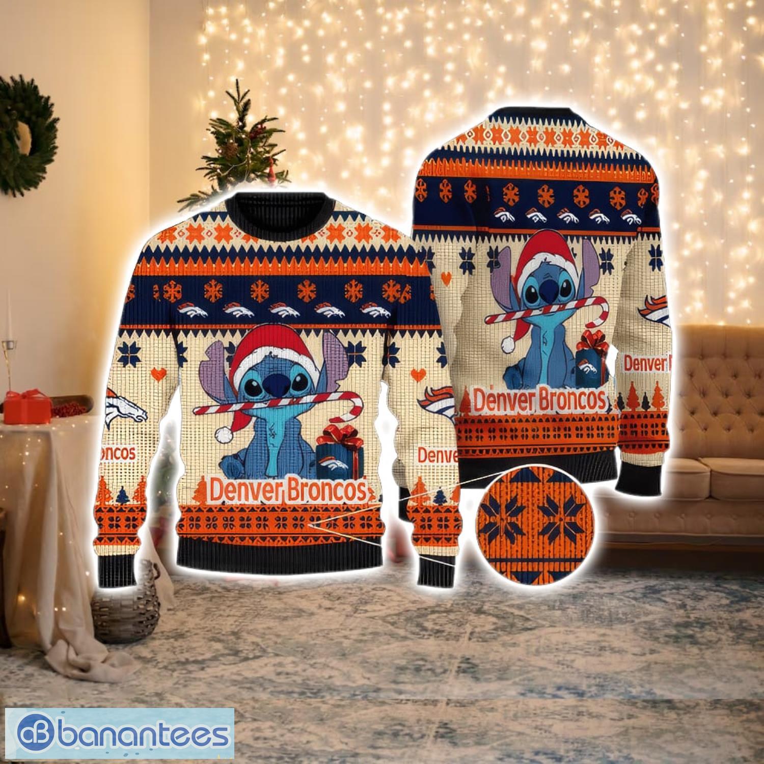 Denver Broncos American NFL Football Team Logo Cute Grinch 3D Men