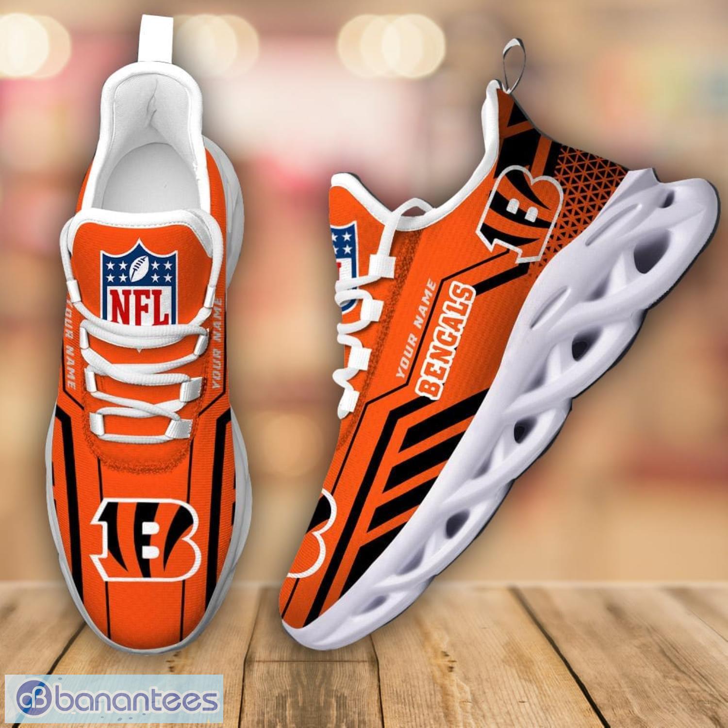 Cincinnati Bengals Custom Name Luxury NFL Max Soul Shoes Design 1 Chunky  Sneakers For Men And Women - Banantees