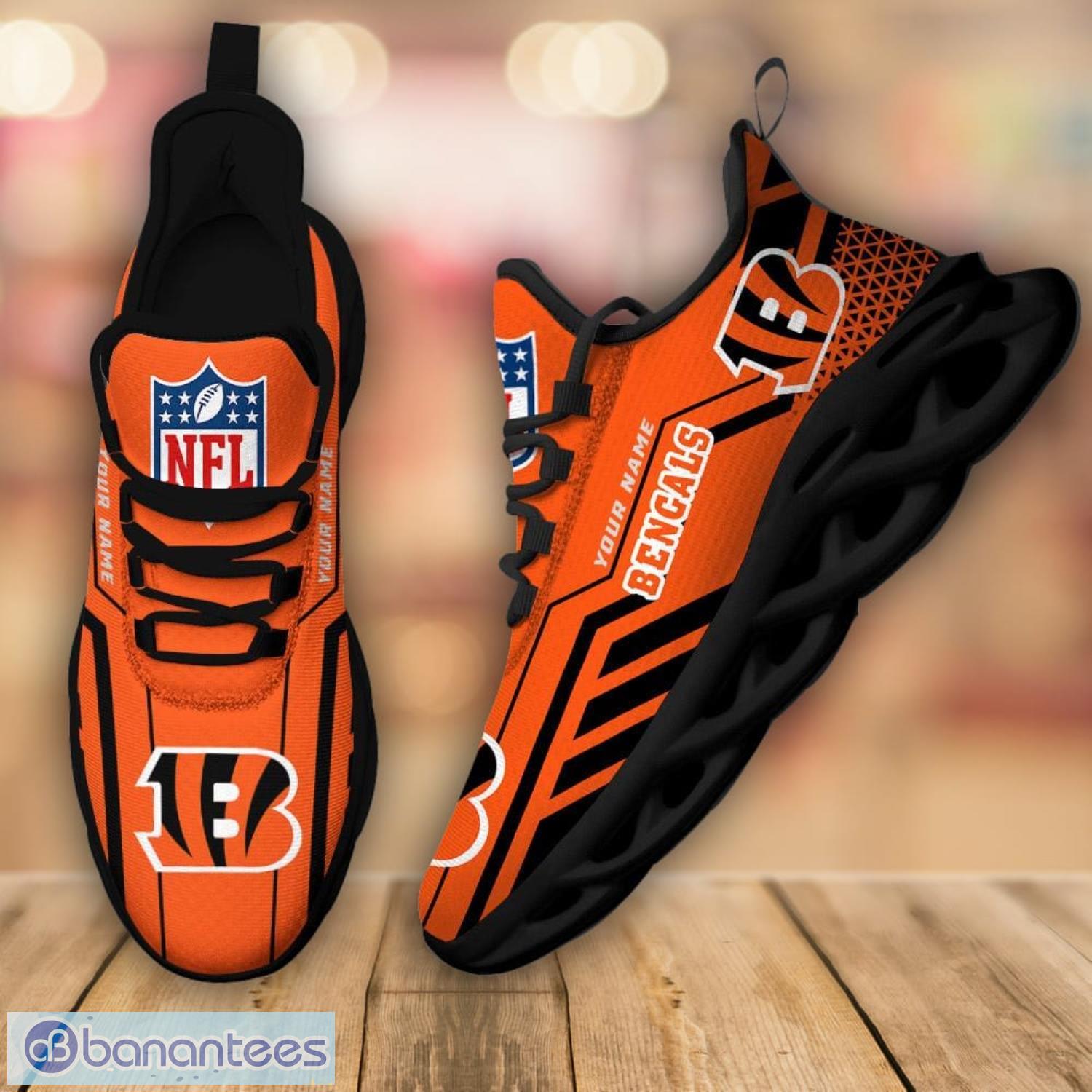 Cincinnati Bengals Custom Name Luxury NFL Max Soul Shoes Design 1 Chunky  Sneakers For Men And Women - Banantees