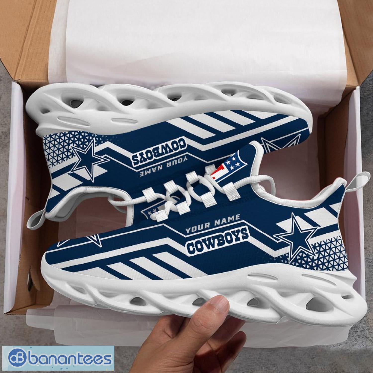 Nfl Fans Dallas Cowboys Personalized Name Sneakers Max Soul Shoes