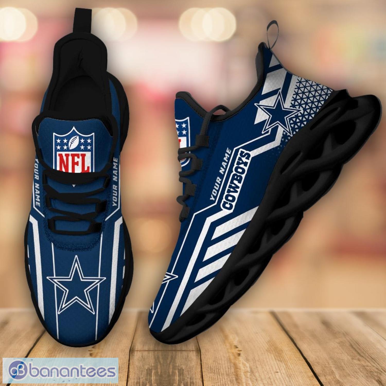 Nfl Fans Dallas Cowboys Personalized Name Sneakers Max Soul Shoes