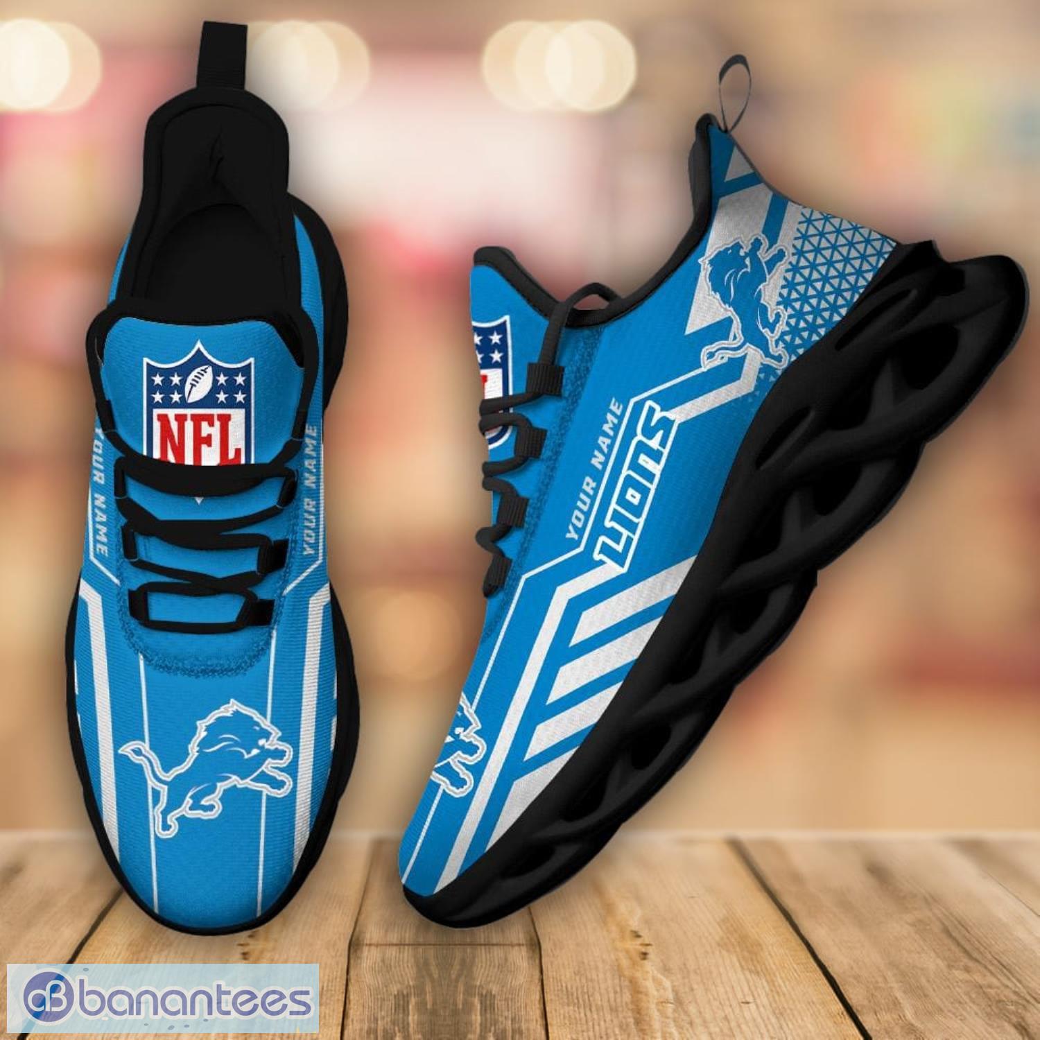 Buffalo Bills Custom Name Luxury NFL Max Soul Shoes Design 8