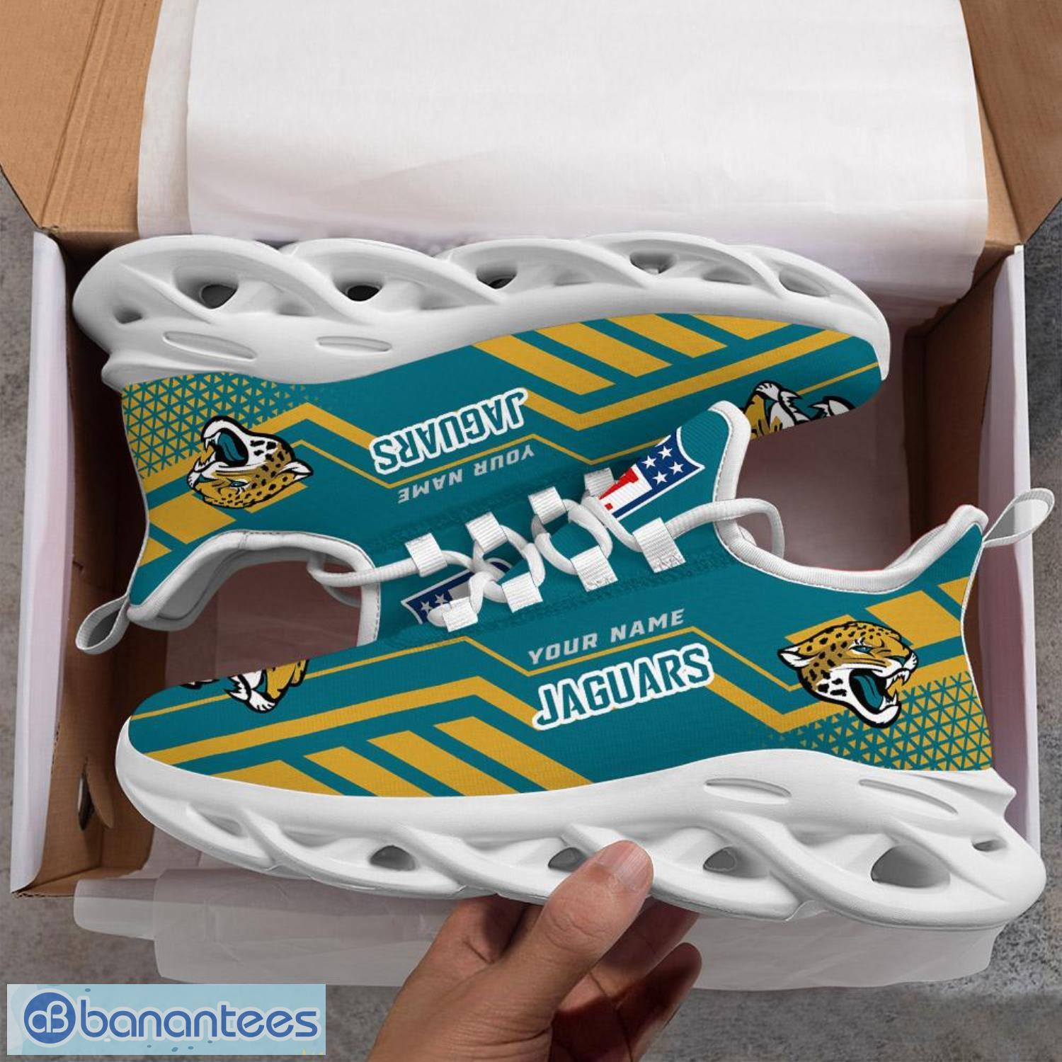 Jacksonville Jaguars NFL Symbol Max Soul Sneakers Sport Shoes - Banantees