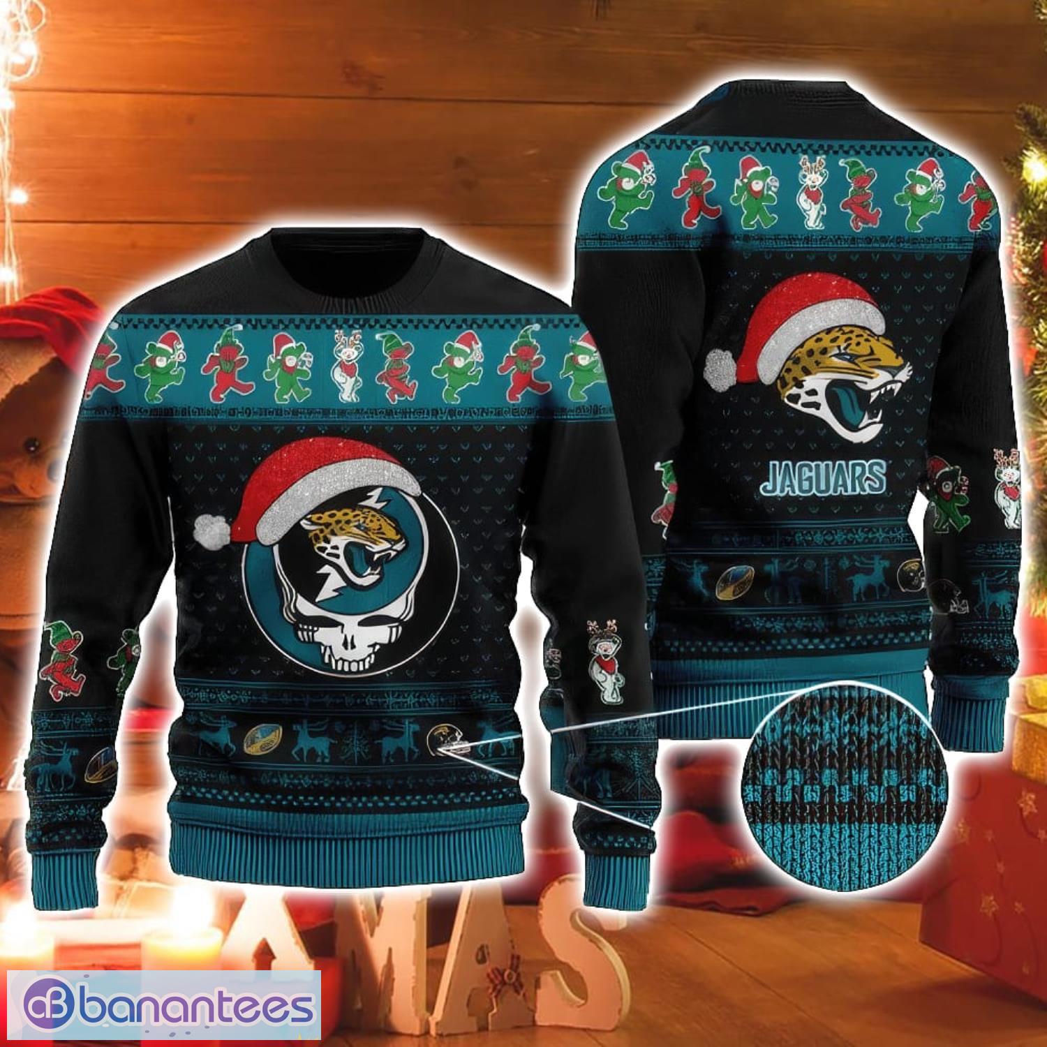 NFL Jacksonville Jaguars Christmas Gift 3D Ugly Christmas Sweater For Men  And Women - Banantees
