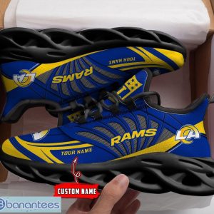 Los Angeles Rams Sport Sneakers NFL Max Soul Shoes - YesItCustom