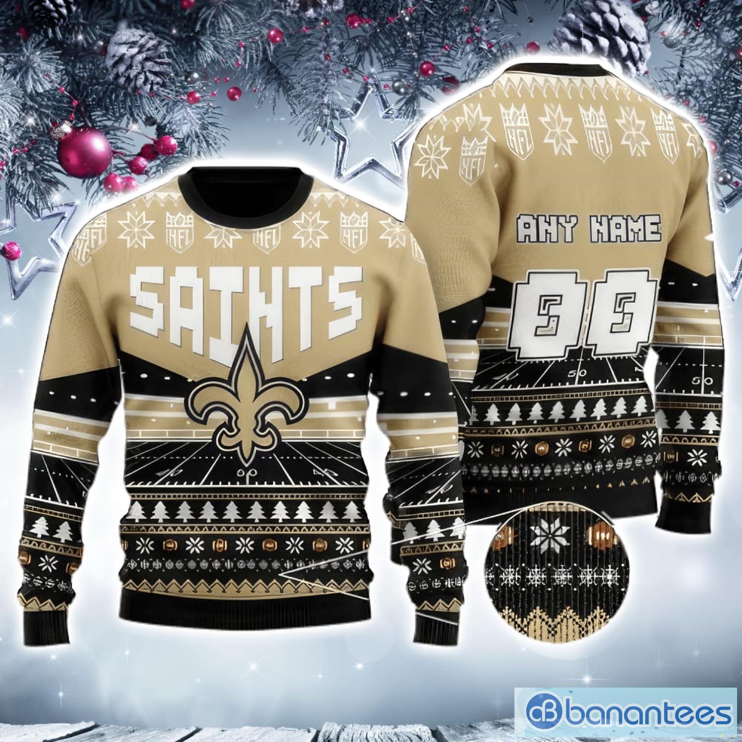 new orleans saints ugly christmas sweater