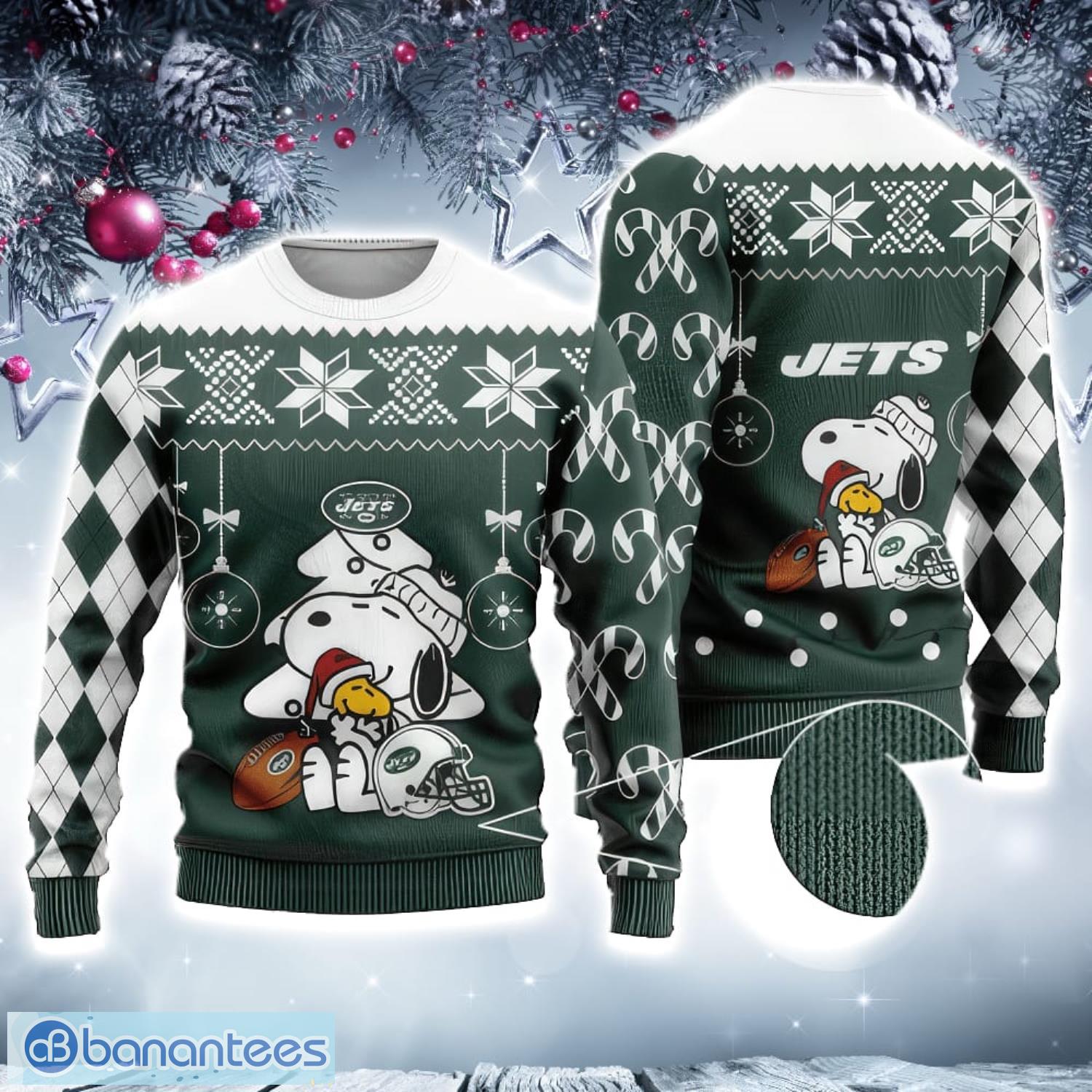 NFL New York Jets Skull 3D Ugly Christmas Sweater Christmas Gift For Sport  Fans - Banantees