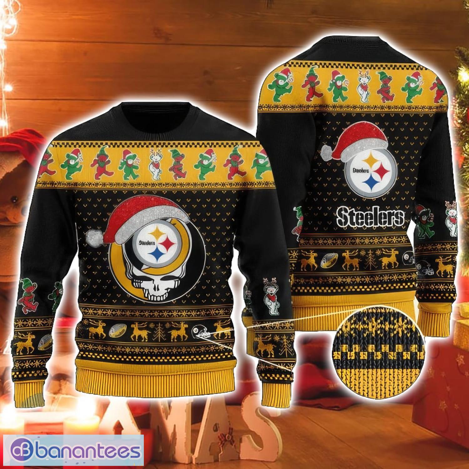 NFL Pittsburgh Steelers New Season Celebrate Ugly Christmas 3D Sweater -  Banantees