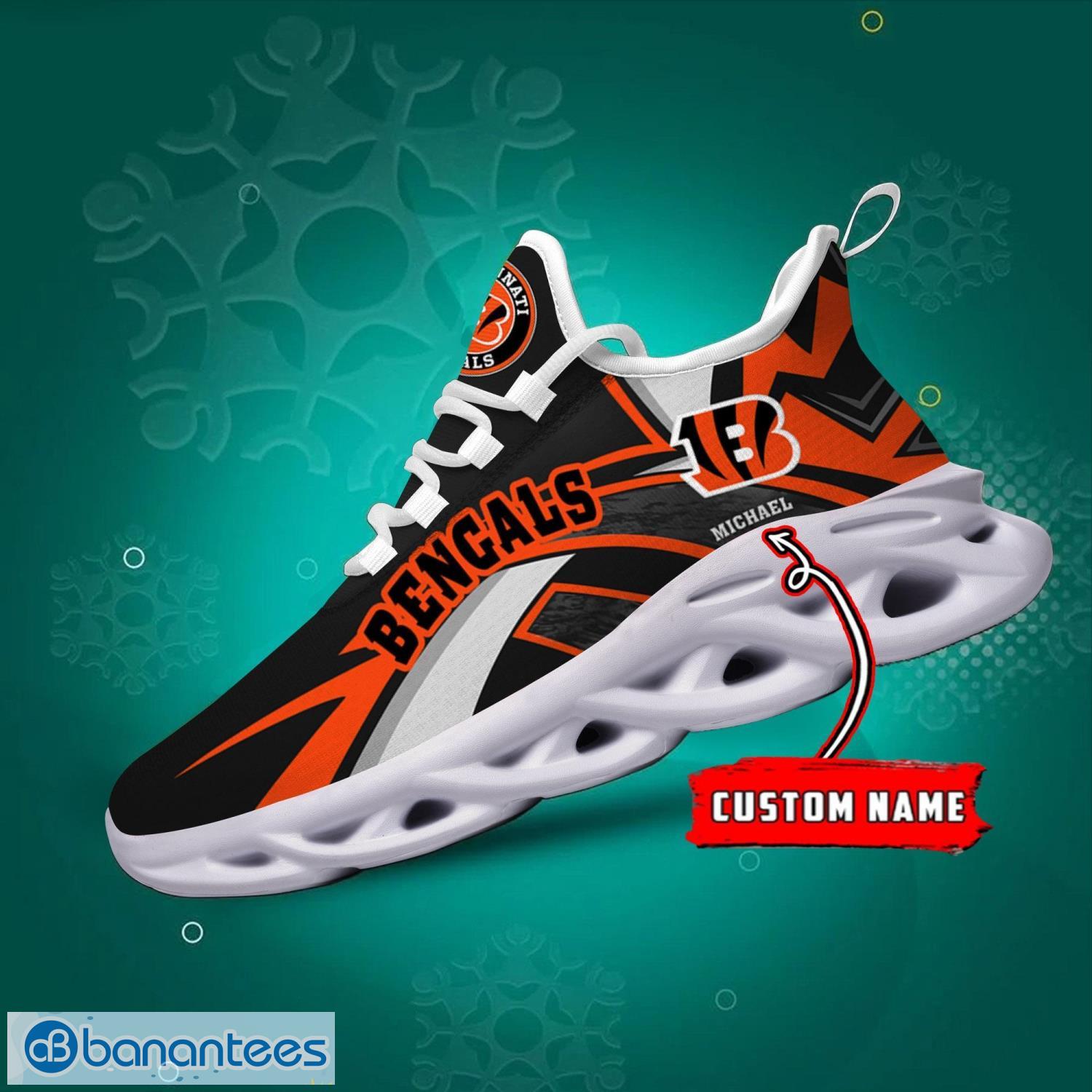 Cincinnati Bengals NFL Men And Women Running Sneakers Ultra Max