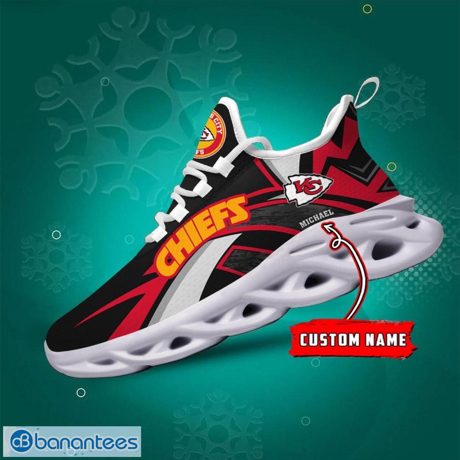 Kansas City Chiefs Custom Name NFL Max Soul Shoes Gift For Fans