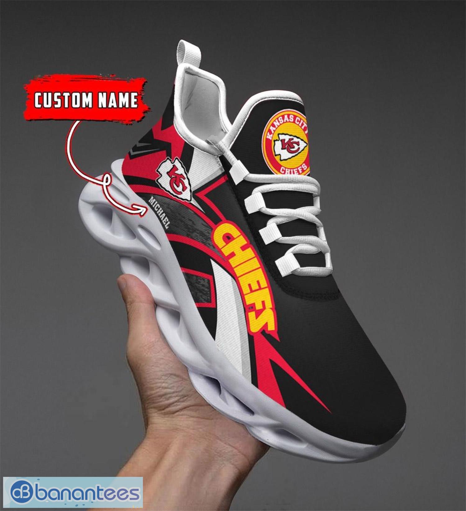 Kansas City Chiefs Custom Name NFL Max Soul Shoes Gift For Fans