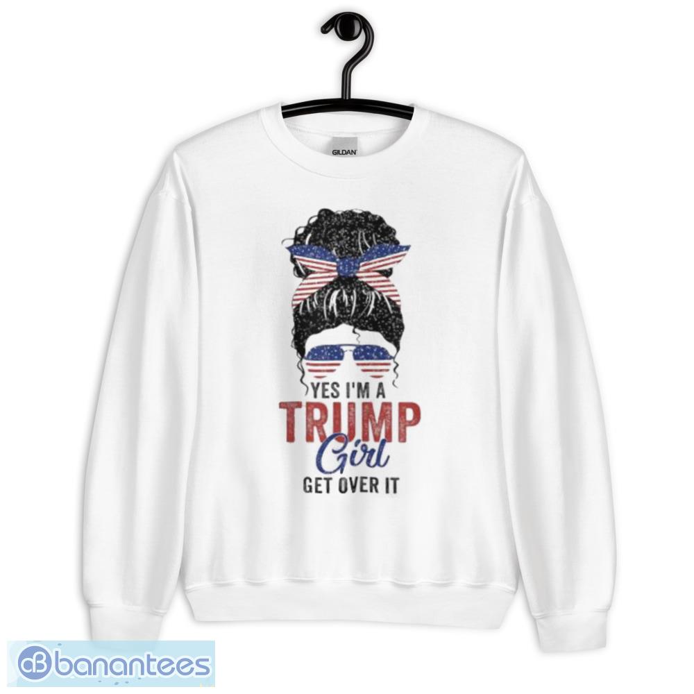 Official Yes Im A Trump Girl Get Over Trump 2024 Election T-Shirt, Sweatshirt, Hoodie - Unisex Heavy Blend Crewneck Sweatshirt