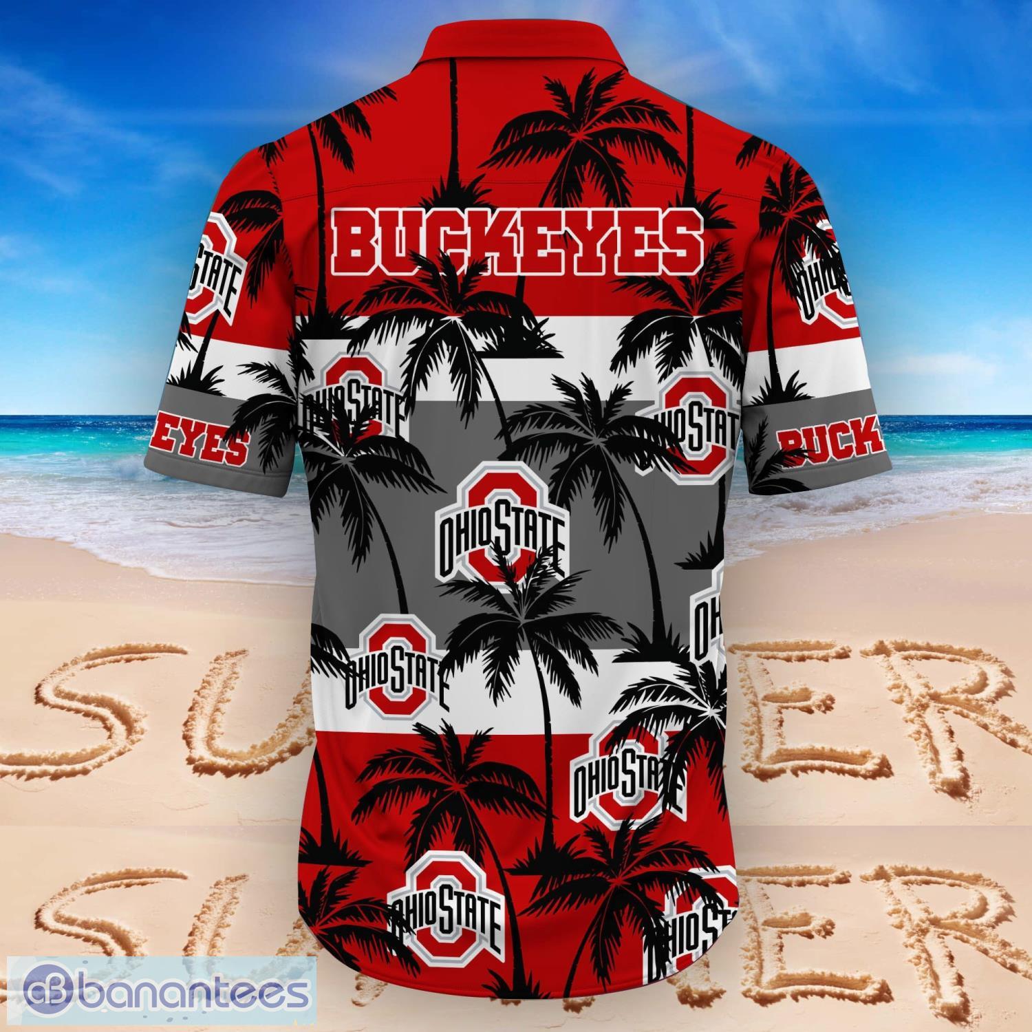 Ohio State Hawaiian Shirt Ohio State Buckeyes Team Tropical Shirt -  Upfamilie Gifts Store