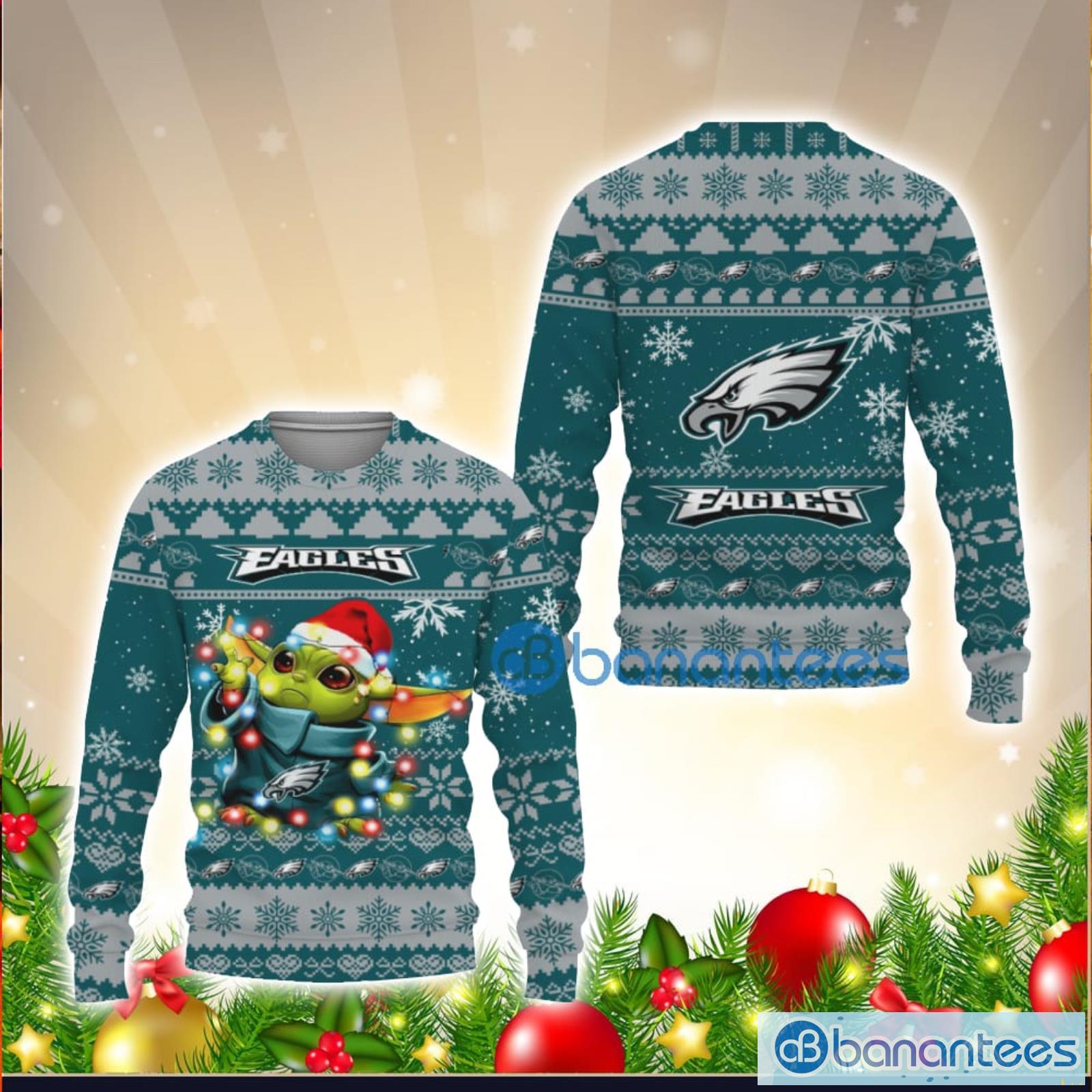 Philadelphia Eagles Team Custom Name Ugly Christmas Sweater For Men And  Women Sport Gift