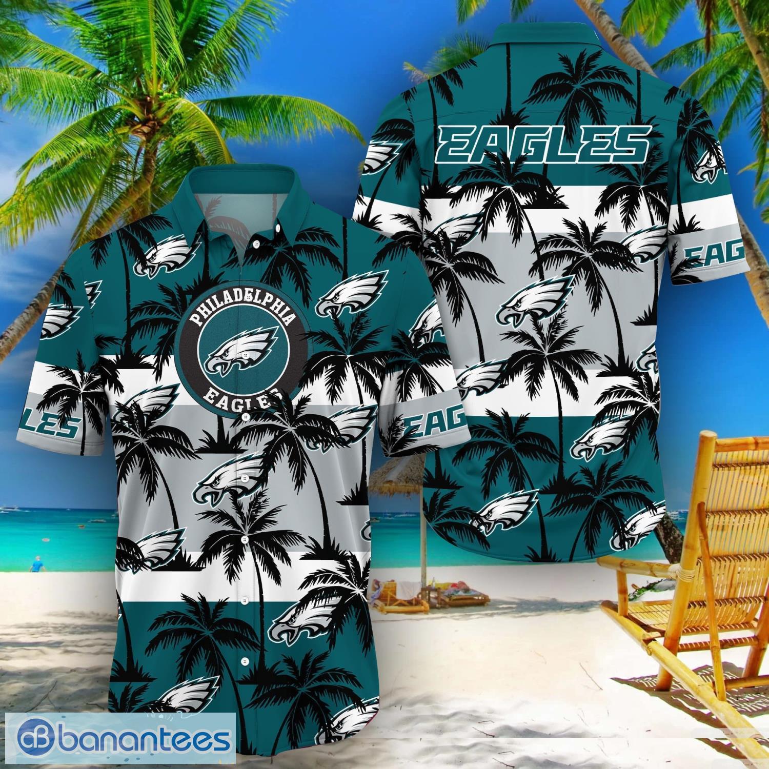 Men'S Philadelphia Eagles T-Shirt Palm Trees Graphic