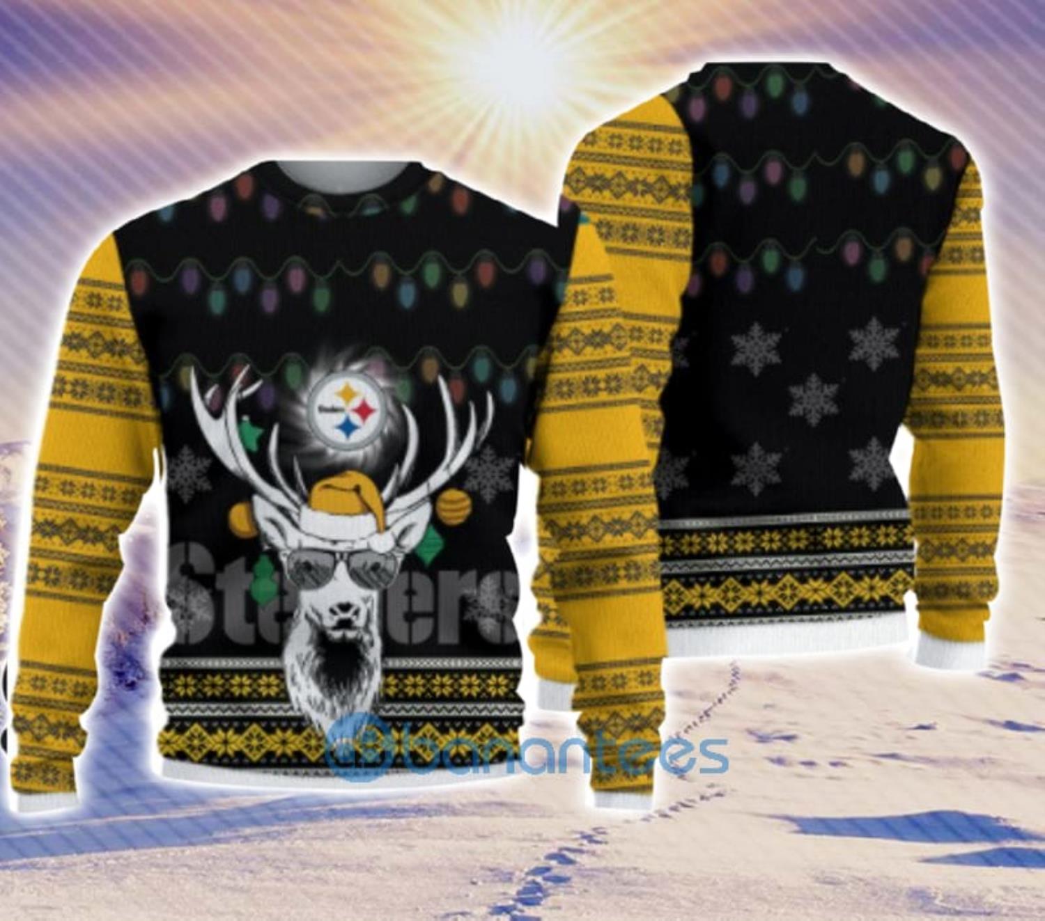 Pittsburgh Steelers Baby Yoda Ugly Christmas Sweater