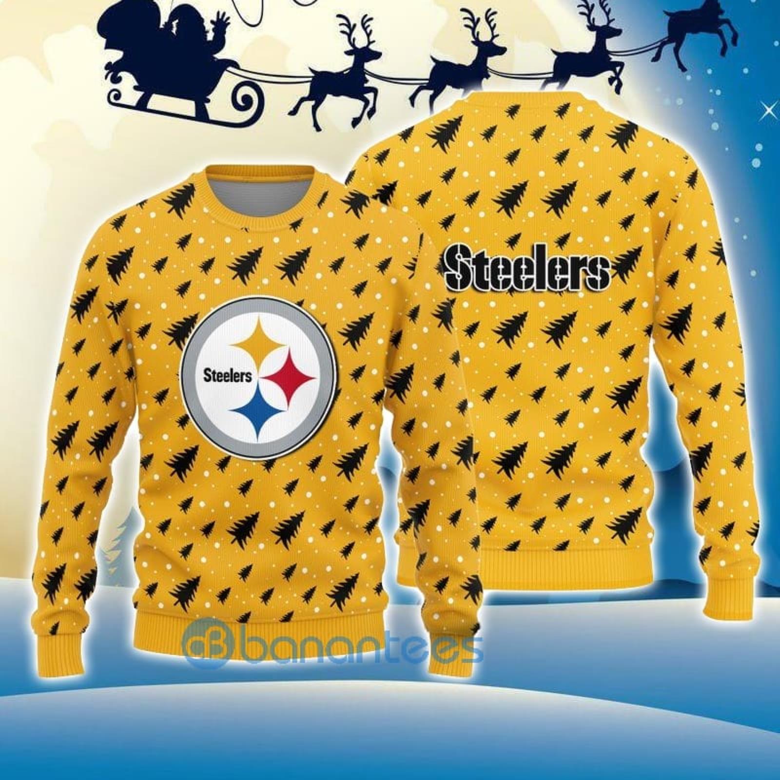 Pittsburgh Steelers Christmas Pattern 3D Shepherds Ugly Sweater Gifr For  Fans - Banantees