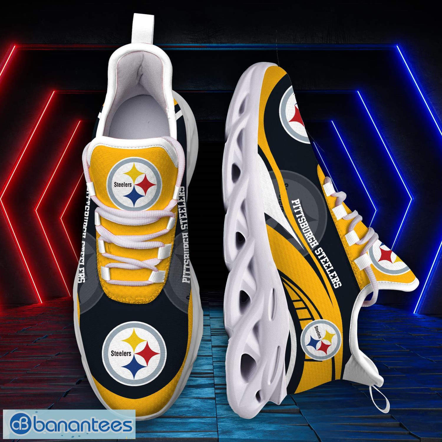 Pittsburgh Steelers Sneakers Max Soul Sneakers Sport Gift For Men And Women - Pittsburgh Steelers Sneakers Max Soul Trending Summer 51190_4