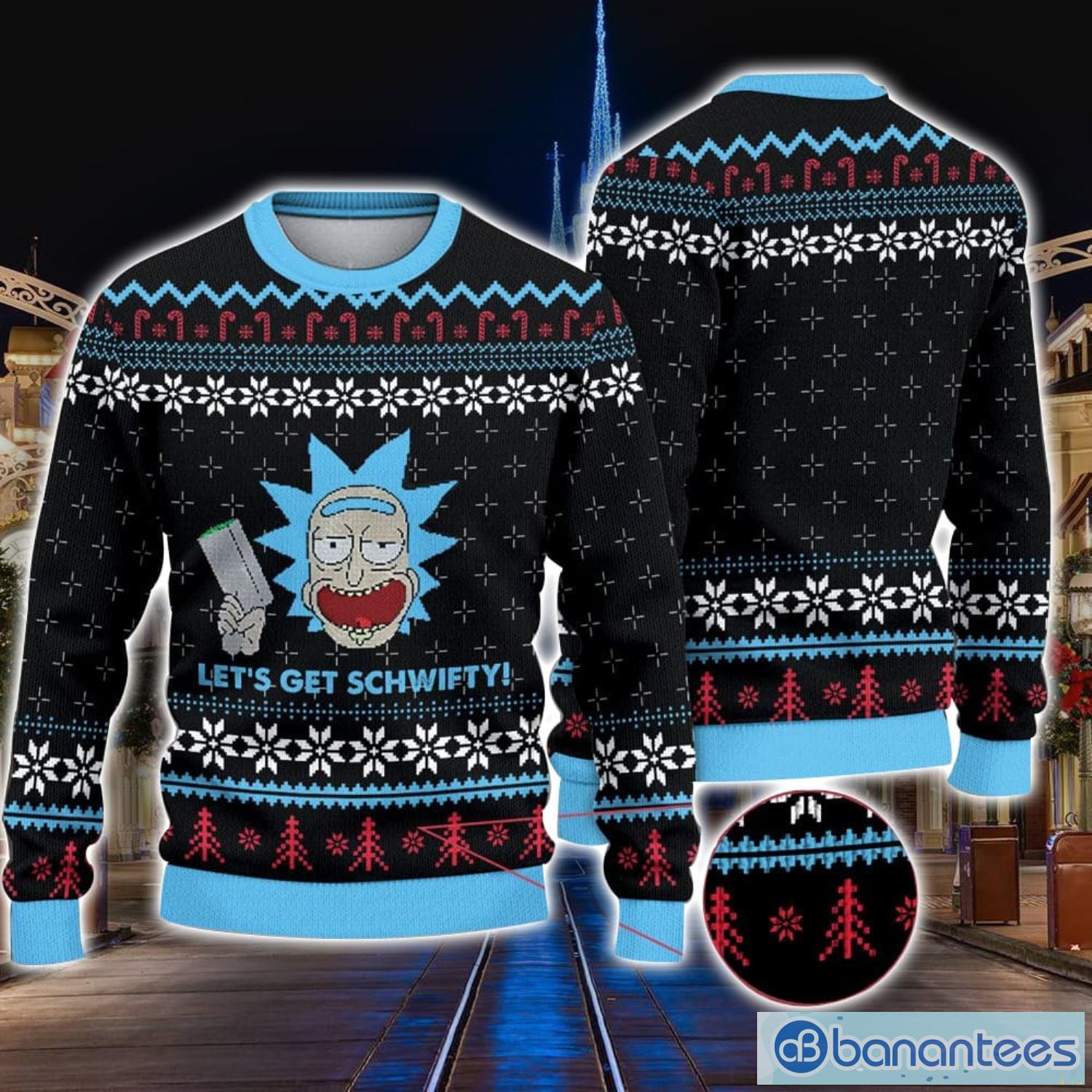 Rick And Morty Get Schwifty Christmas Ugly Sweater Xmas Christmas Gift Vacation Product Photo 1