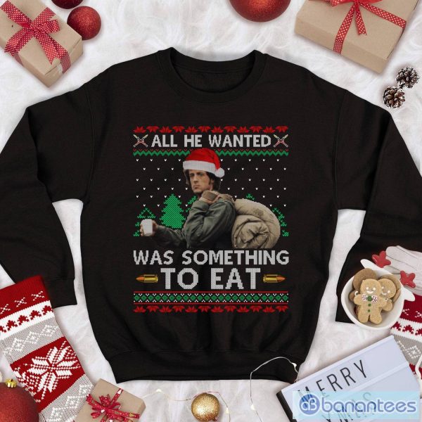 Rocky Balboa Sweatshirt Rocky Balboa T Shirt All He Wanted Was Something To Eat Shirt Christmas Xmas Gifts Product Photo 1