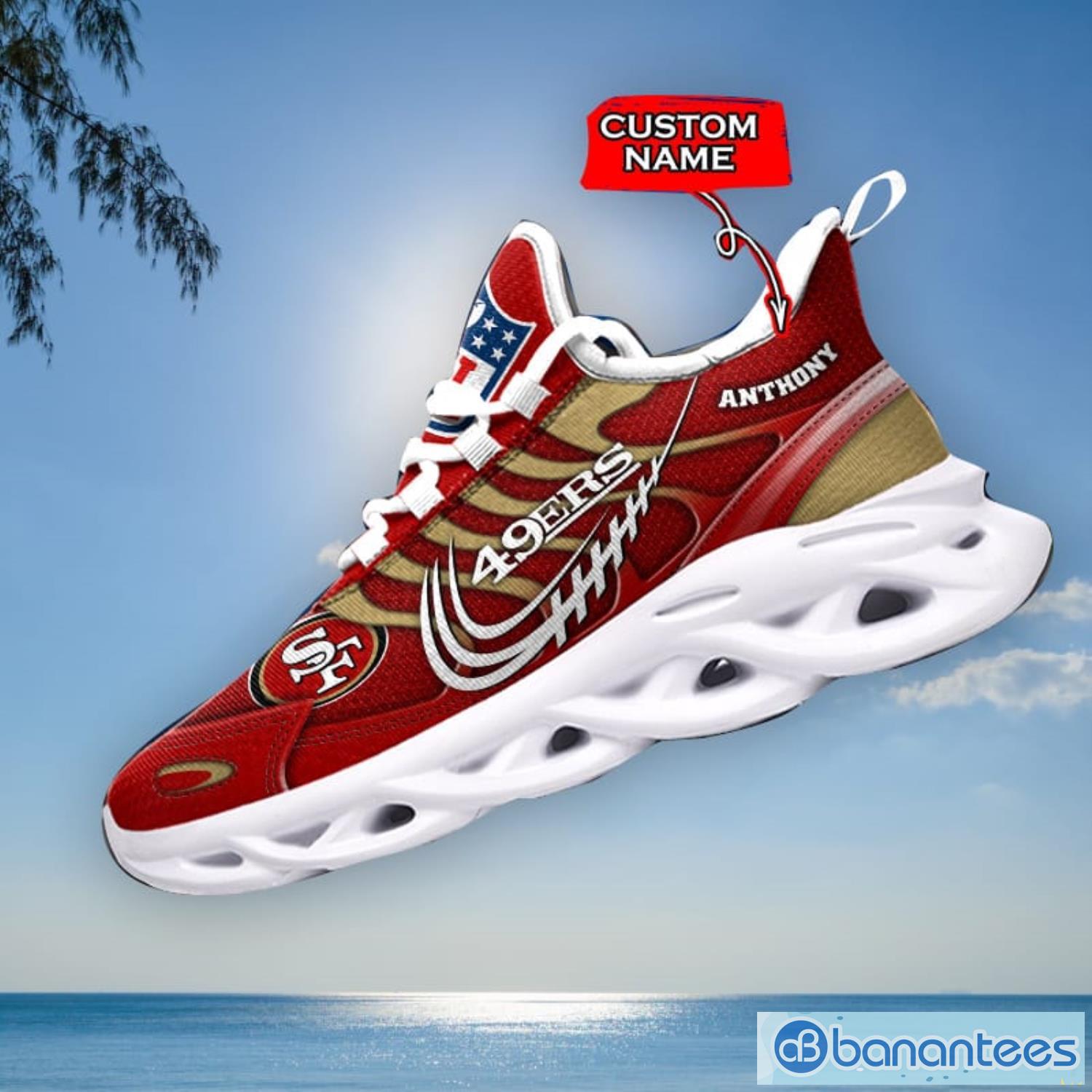 San Francisco 49ers Design Max Soul Shoes For Men And Women - Banantees