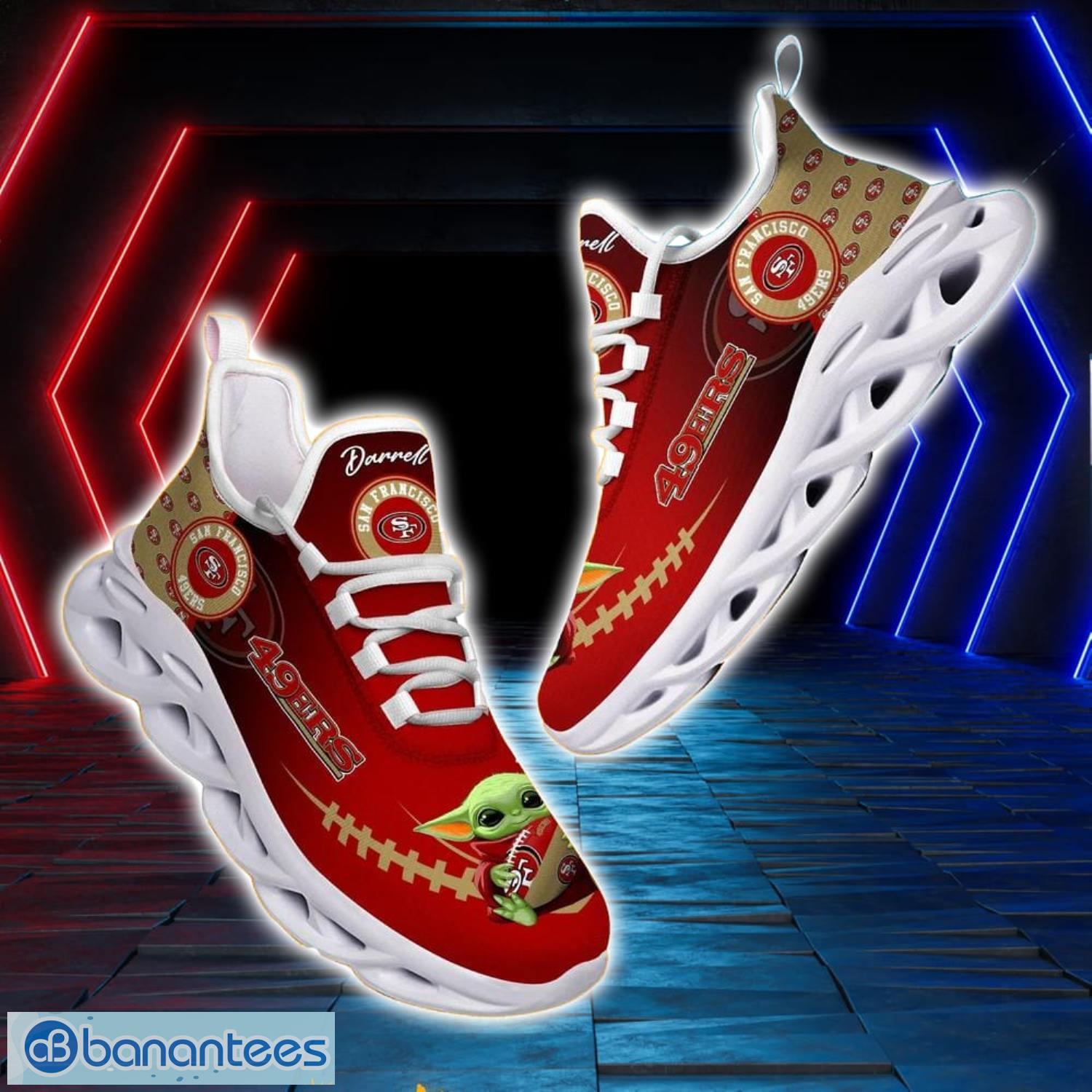 San Francisco 49ers NFL Clunky Max Soul Shoes Custom Name Best