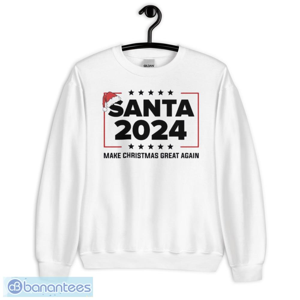 Santa Hat 2024 Make Christmas Great Again Merry Christmas T-Shirt, Sweatshirt, Hoodie - Unisex Heavy Blend Crewneck Sweatshirt