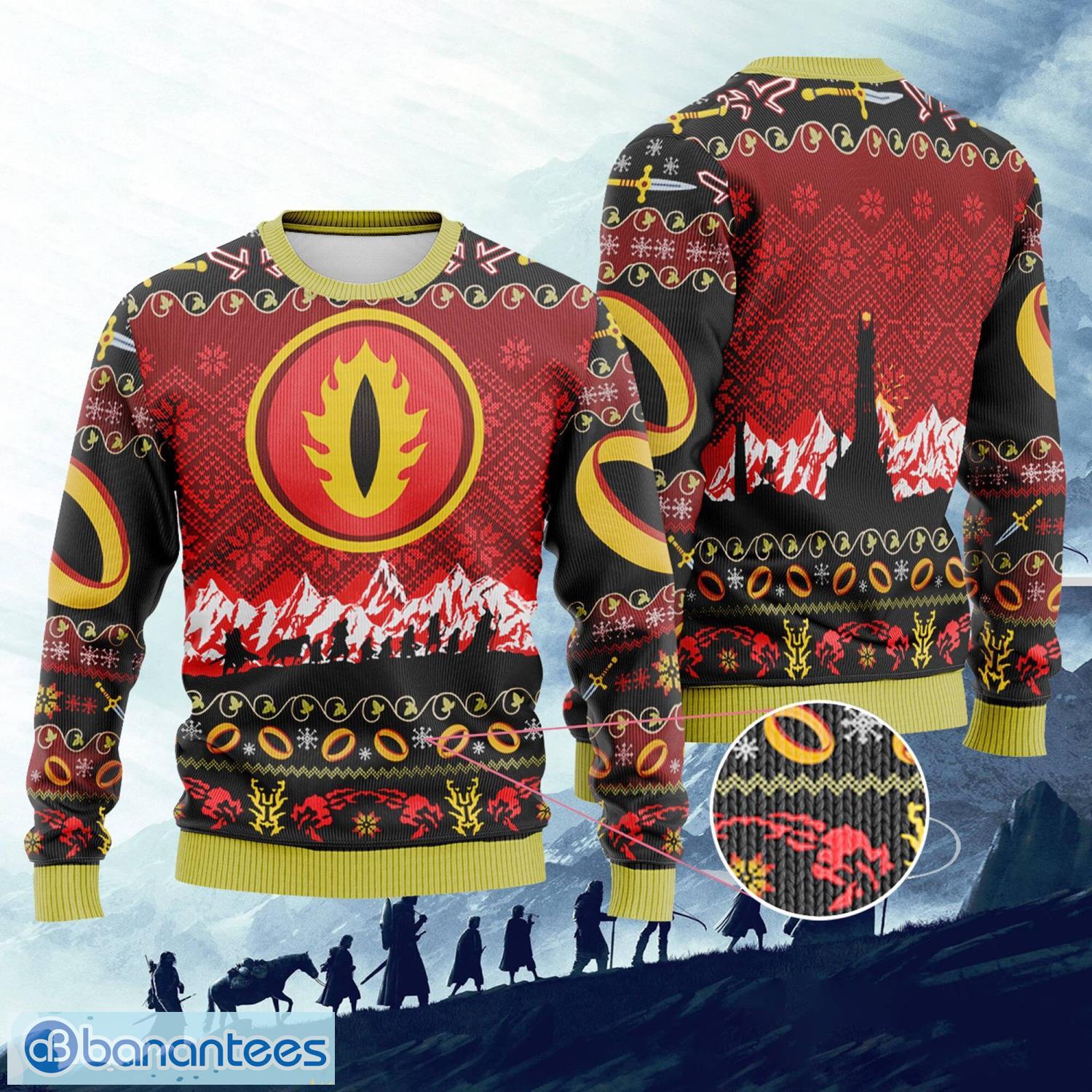 Sauron Eye Ugly Christmas Sweater Xmas Gifts Product Photo 1